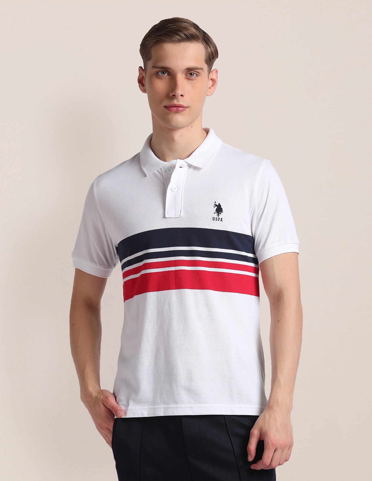 Manchester Polo - Cotton - Horizontal Stripes