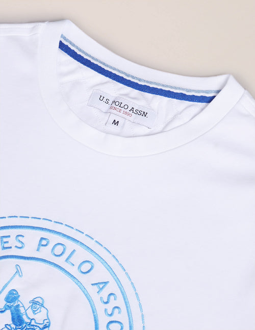 Brand Embroidered Cotton T-Shirt