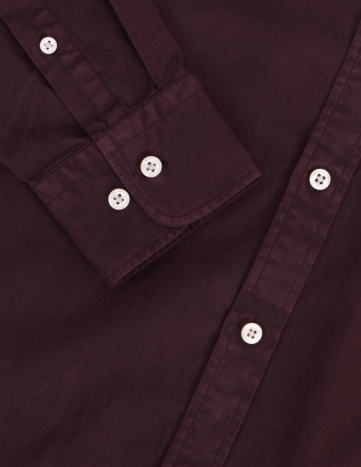 Tailored Fit Cotton Shirt Maroon - U.S. POLO ASSN. | Large