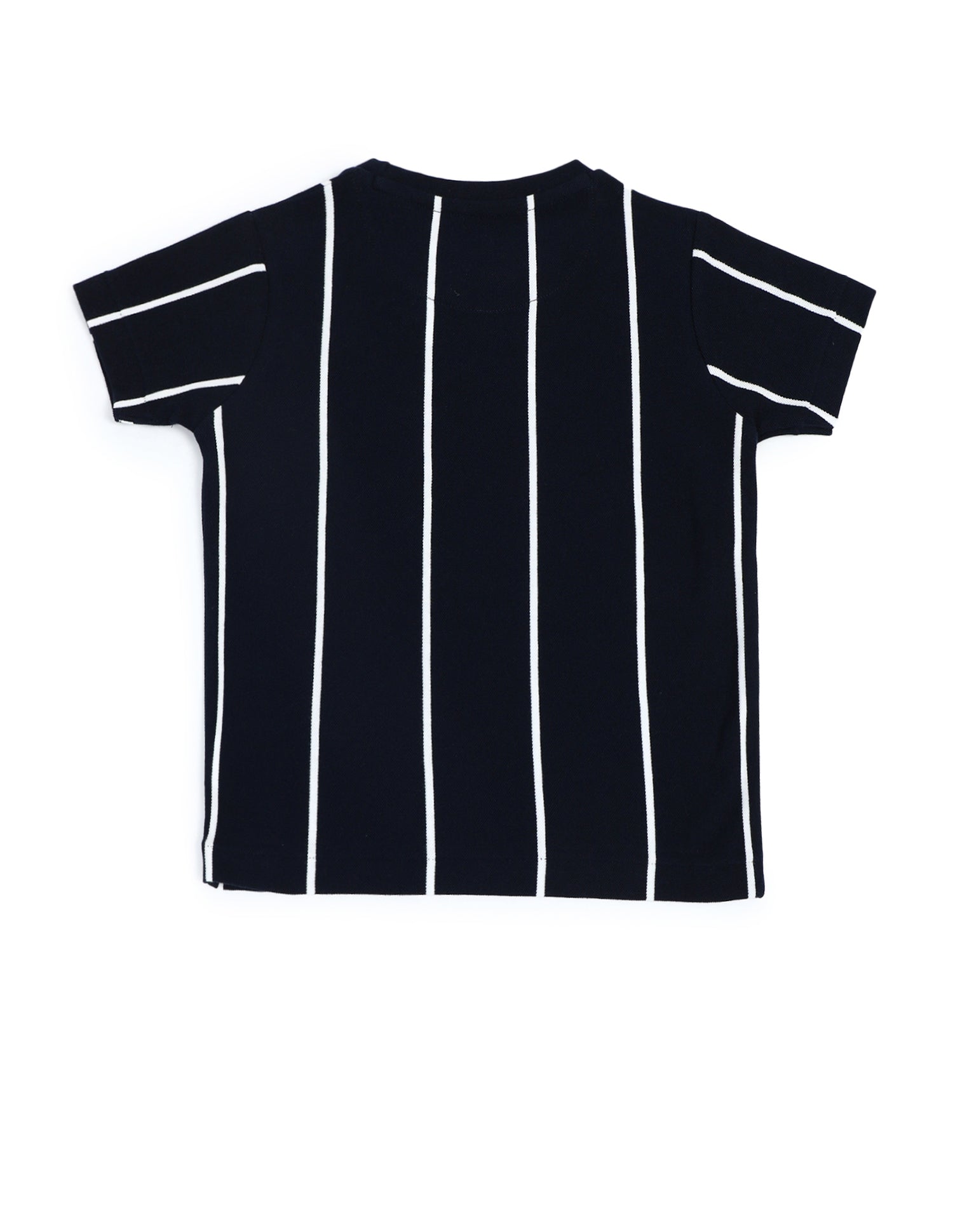 Boys Crew Neck Vertical Striped T-Shirt Multi - U.S. Polo Assn. India | Large
