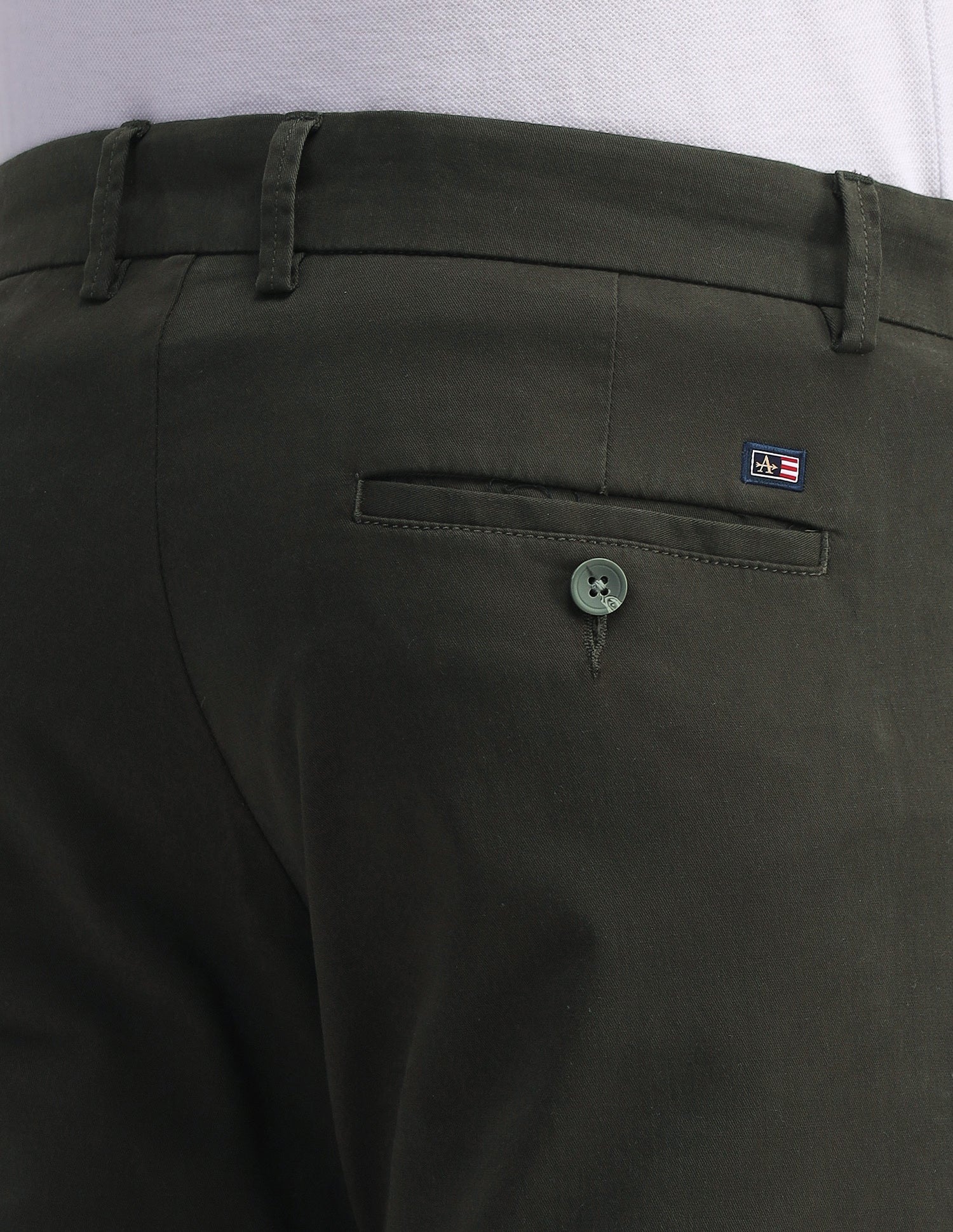 Riley Straight Fit Twill Trousers Stone - U.S. POLO ASSN. | Large