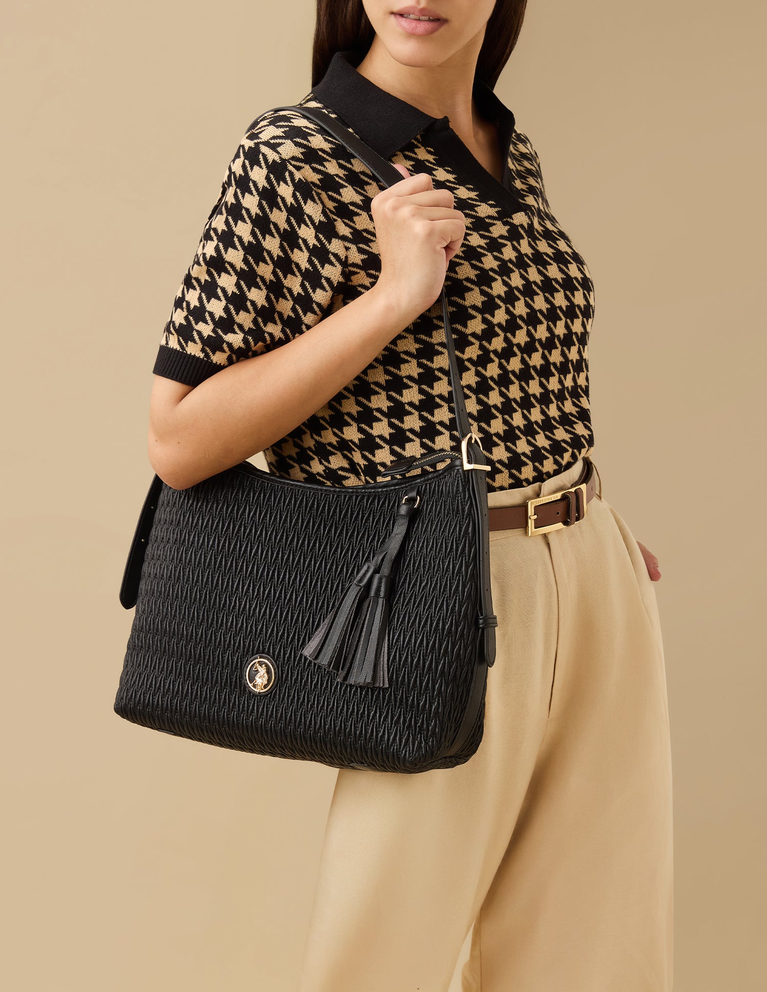 Bridget Textured Shoulder Bag