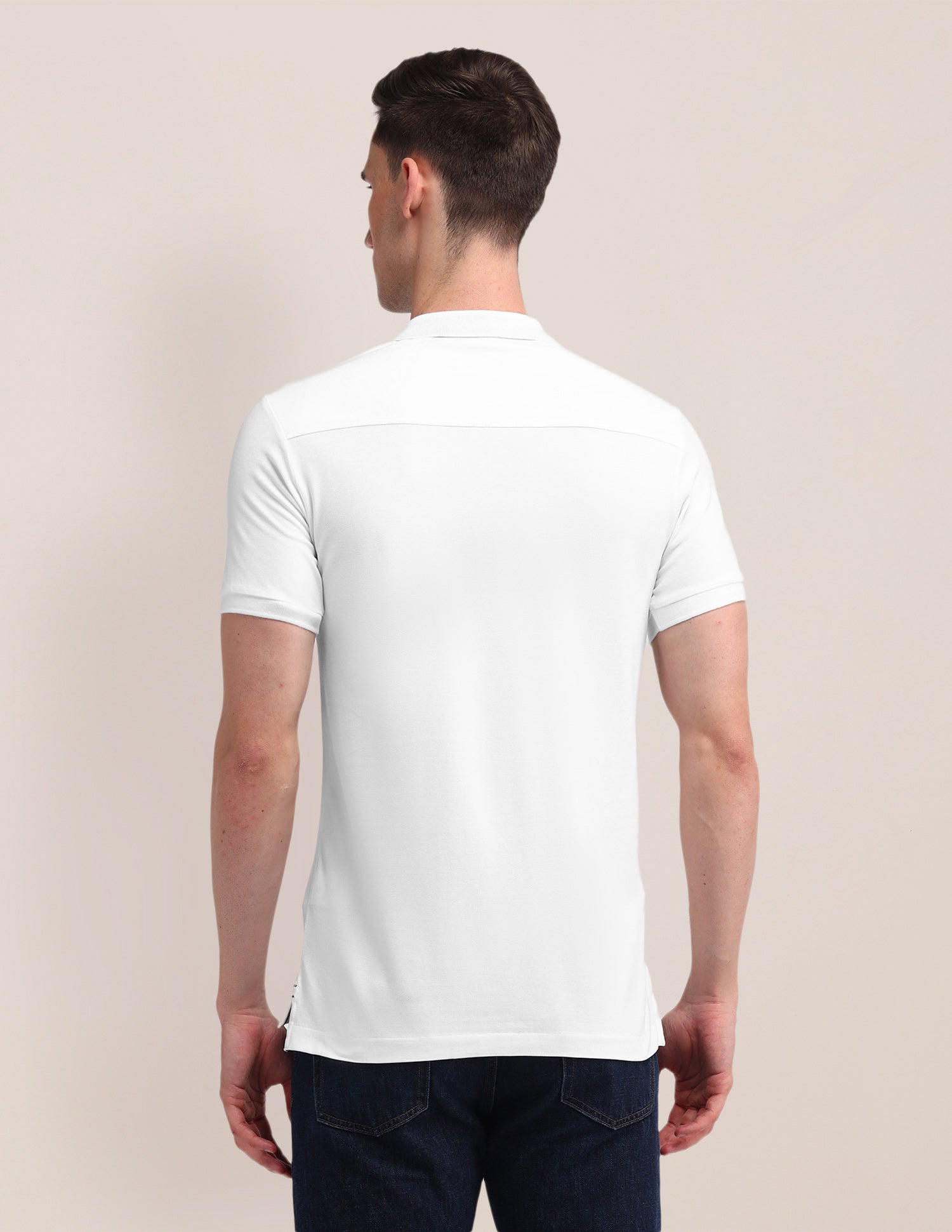 Solid Slim Fit Polo Shirt White - U.S. POLO ASSN. | Large