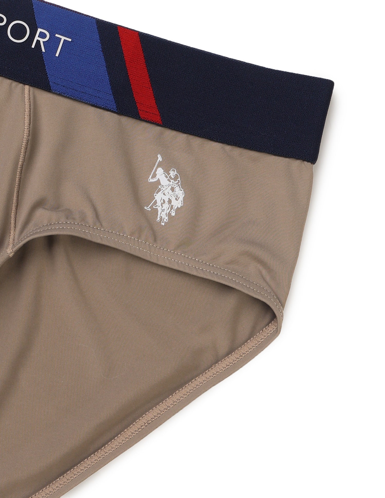 High Stretch Sports RB001 Brief Light Brown - U.S. Polo Assn. India | Large
