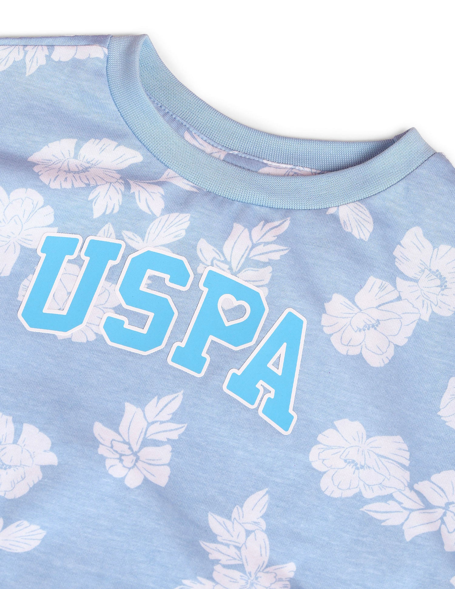 Girls Casual Two Piece Set Light Blue - U.S. POLO ASSN. | Large