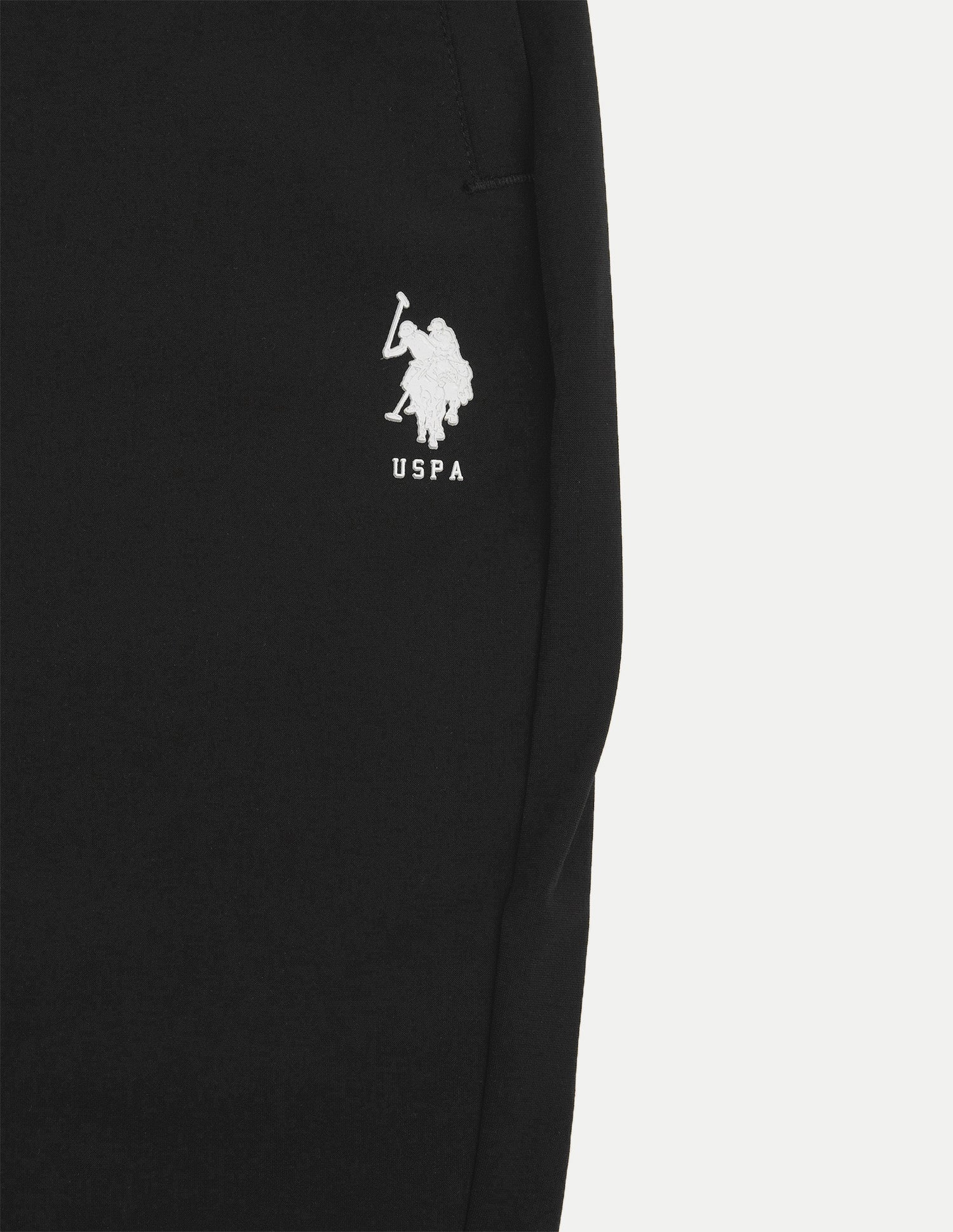 Mid Rise Regular Fit Active Track Pants Black - U.S. Polo Assn. India | Large