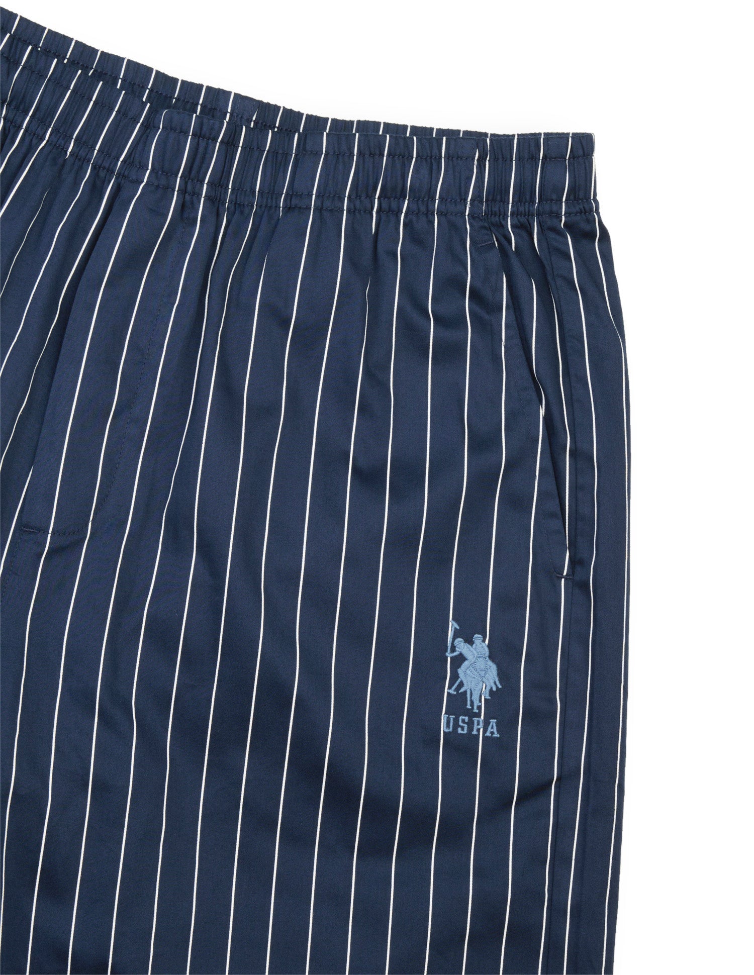 Pure Cotton Striped OESS03 Sleep Set Navy - U.S. Polo Assn. India | Large