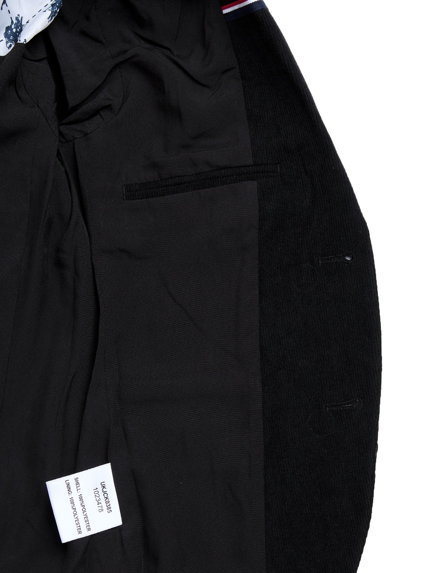 Boys Solid Regular Fit Blazer Black - U.S. POLO ASSN. | Large