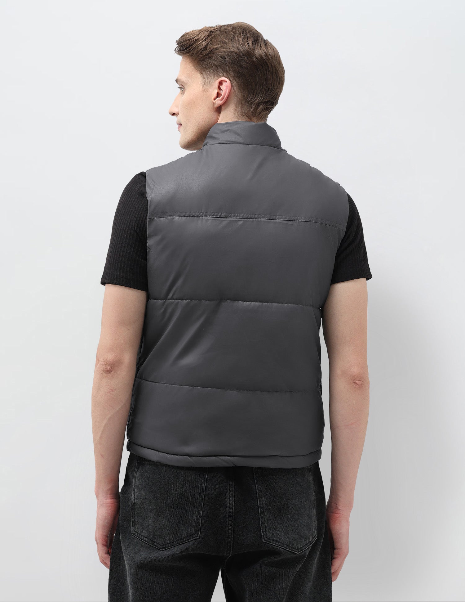 Reversible Regular Fit Puffer Jacket Grey - U.S. POLO ASSN. | Large