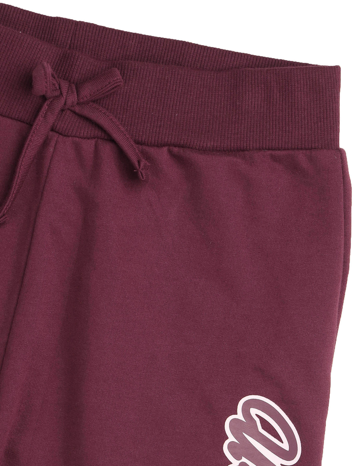 Girls Solid Bootcut Track Pants Burgundy - U.S. POLO ASSN. | Large