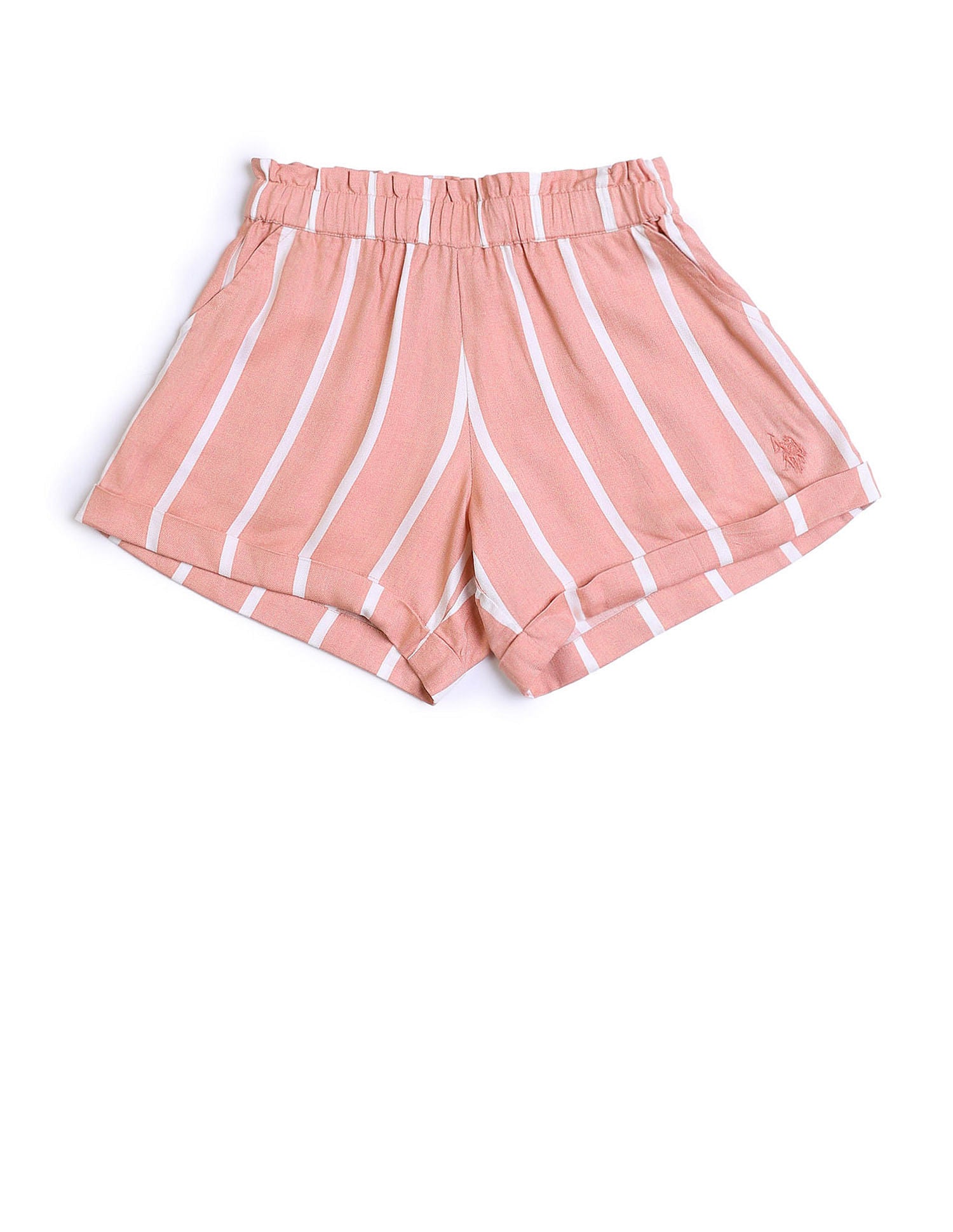 Girls Vertical Striped Co-Ords Pink - U.S. POLO ASSN. | Large