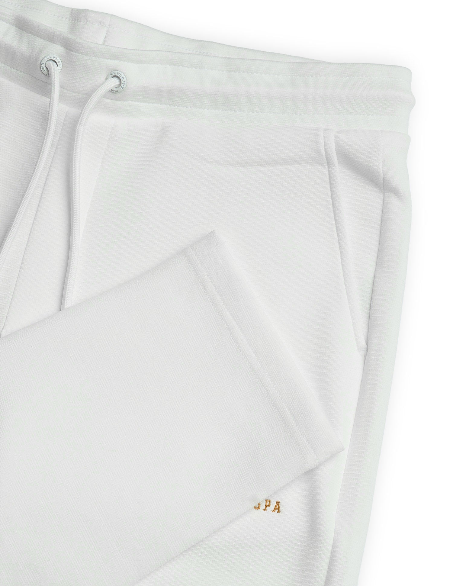 Mid Rise Varsity Theatre Track Pants Off White - U.S. POLO ASSN. | Large