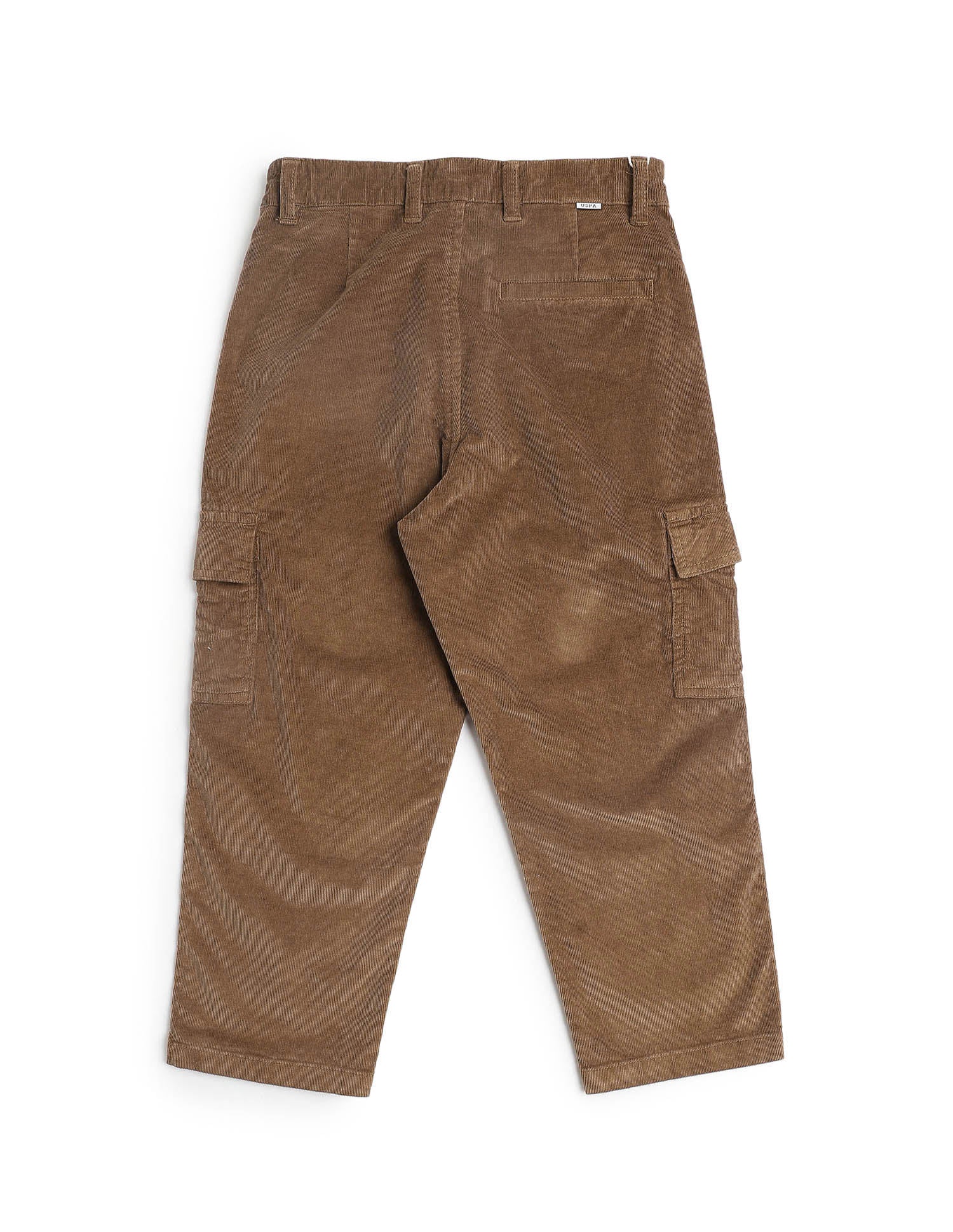 Boys Solid Corduroy Cargo Khaki - U.S. Polo Assn. India | Large