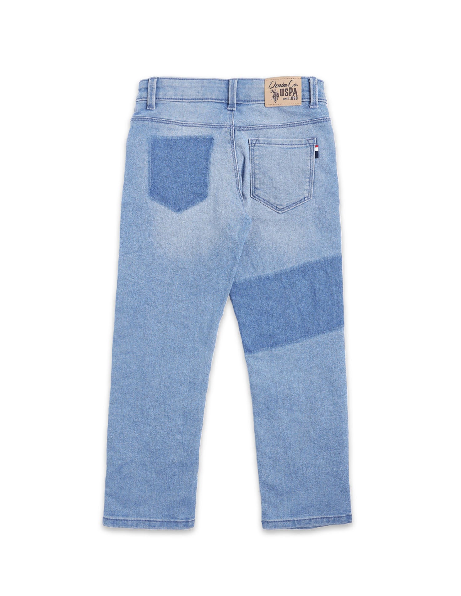Boys Stone Washed Relaxed Fit Jeans Blue - U.S. POLO ASSN. | Large