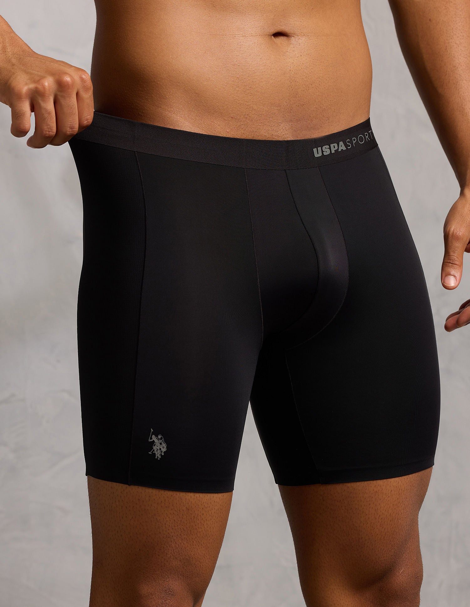 Micro Fibre Seamless Long Trunk Black - U.S. POLO ASSN. | Large