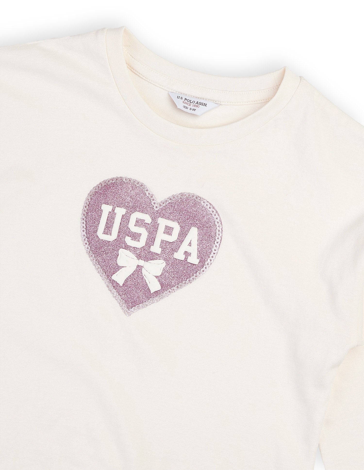 Girls Brand Printed Top Off White - U.S. POLO ASSN. | Large