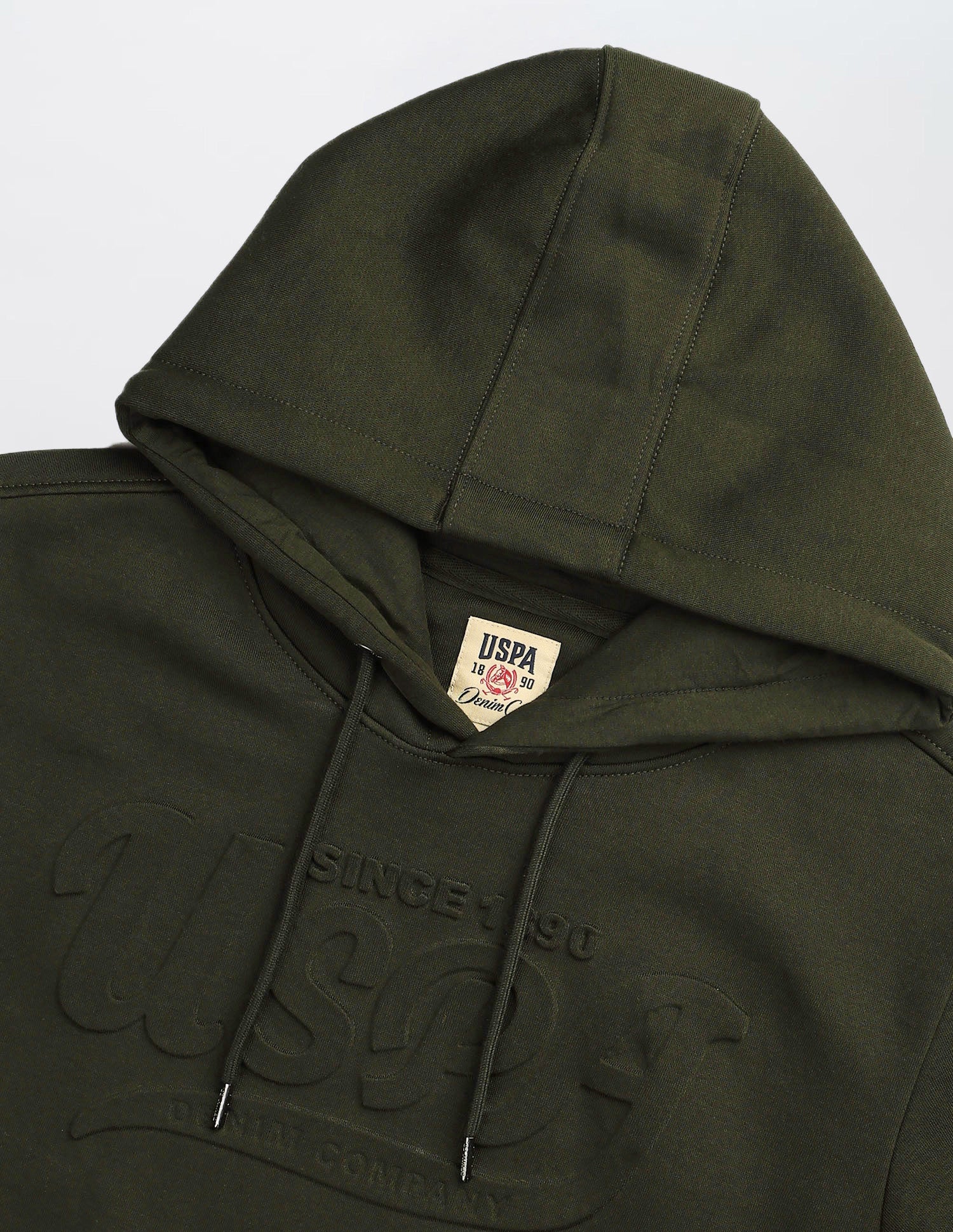 Brand Embossed Regular Fit Sweatshirt Olive - U.S. POLO ASSN. | Large