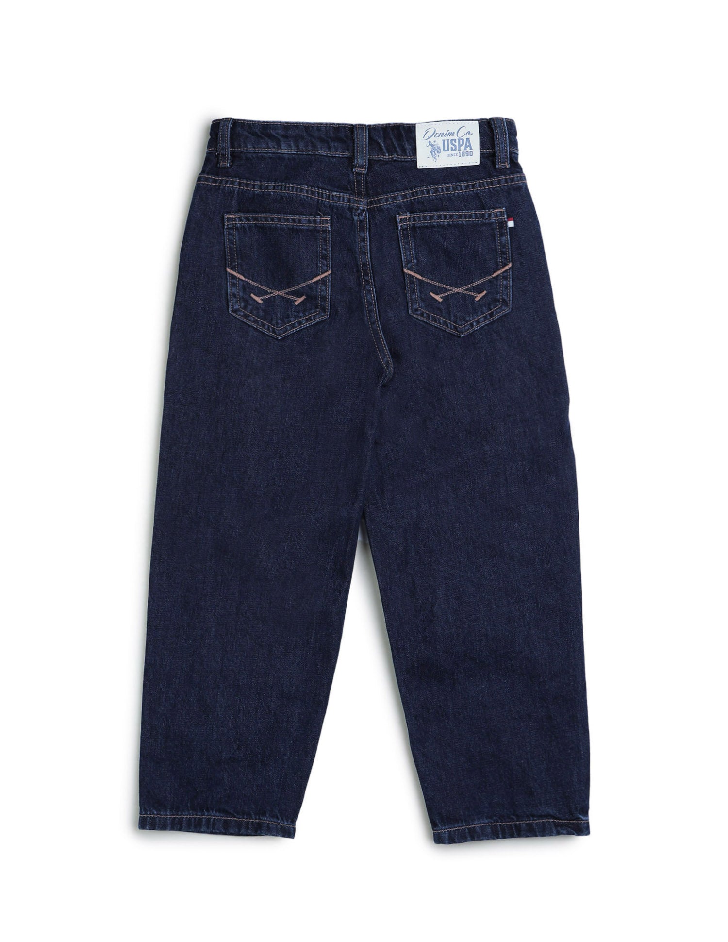 Boys Relaxed Fit Mid Rise Jeans Blue - U.S. POLO ASSN. | Large