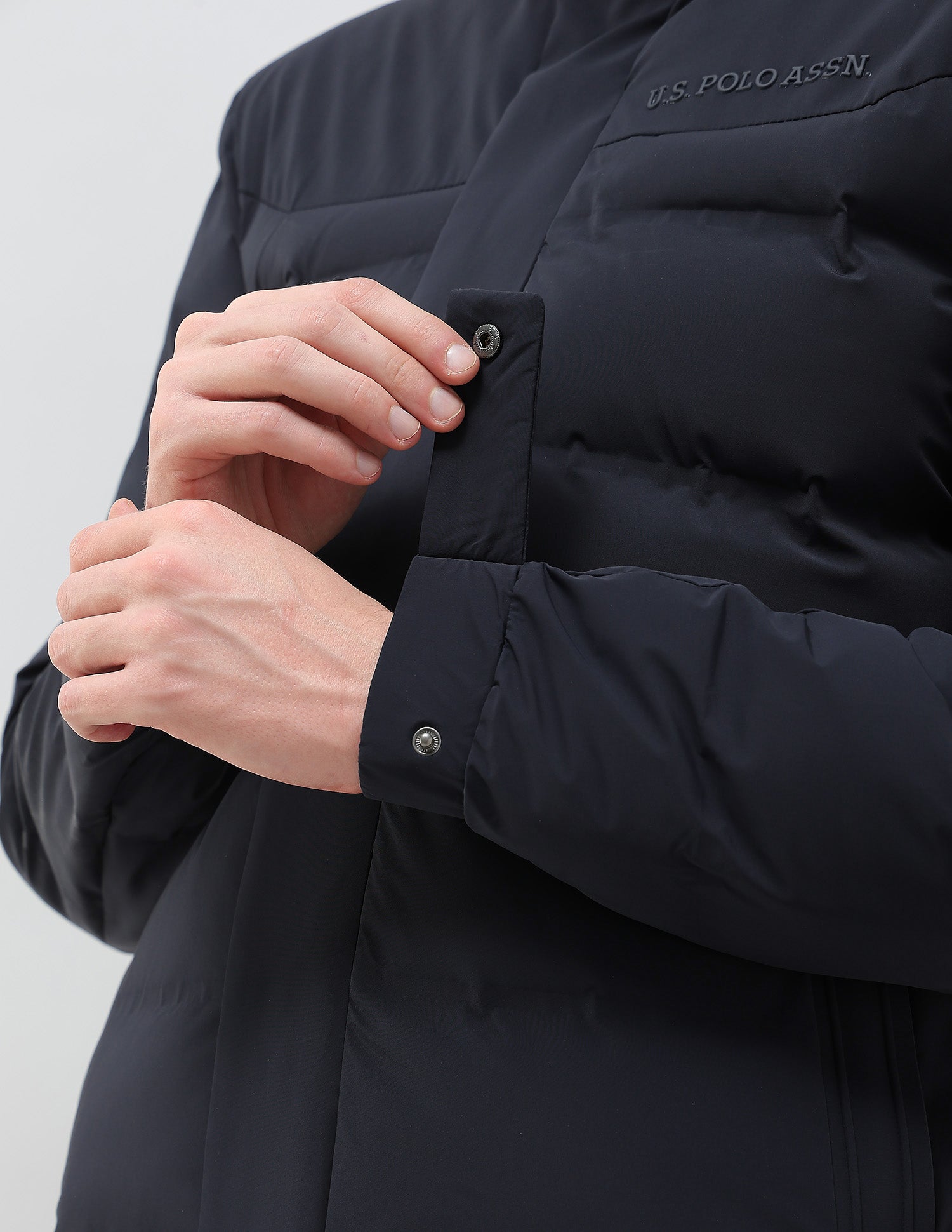 High Neck Regular Fit Smartheat Jacket Navy - U.S. POLO ASSN. | Large