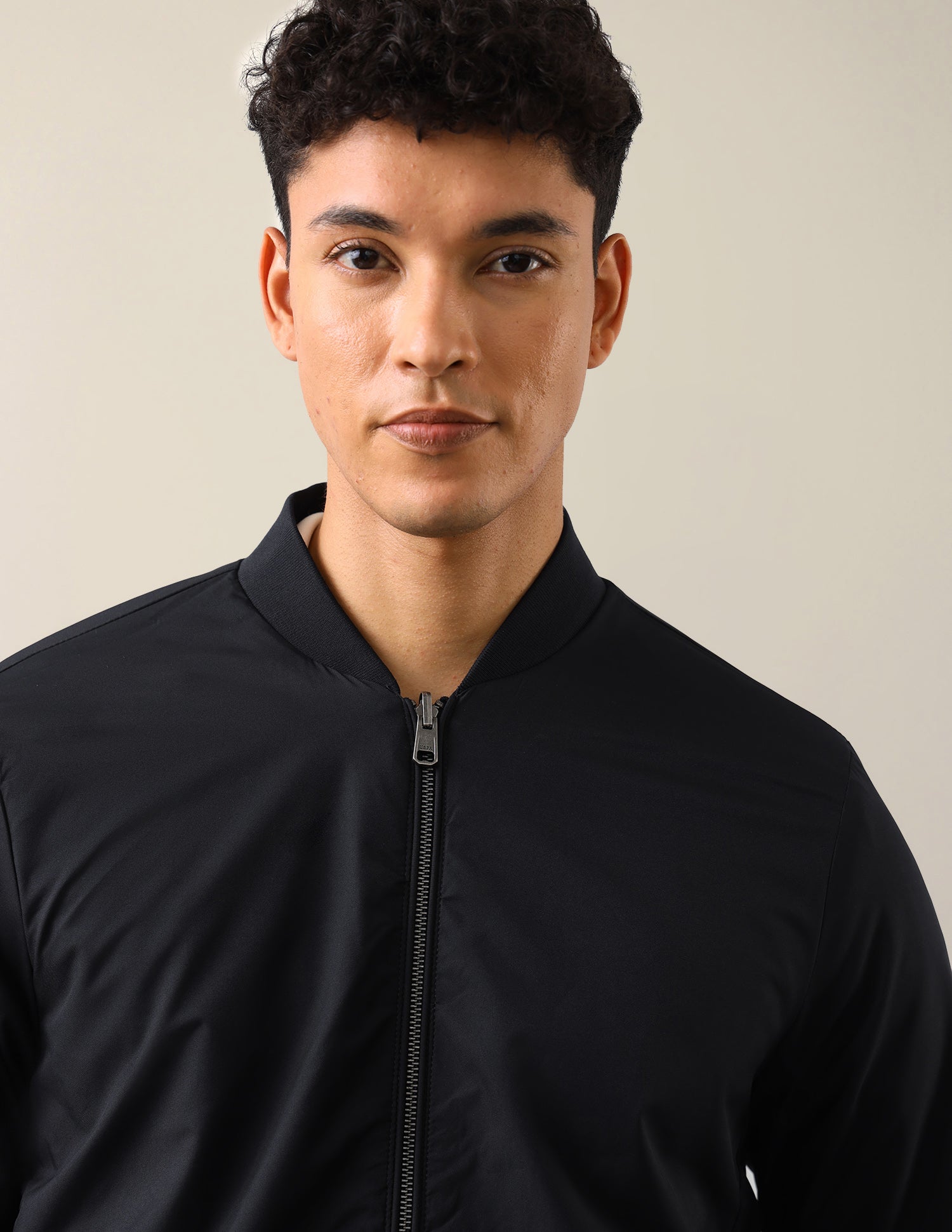 Vertical Striped Regular Fit Bomber Jacket Navy - U.S. Polo Assn. India | Large