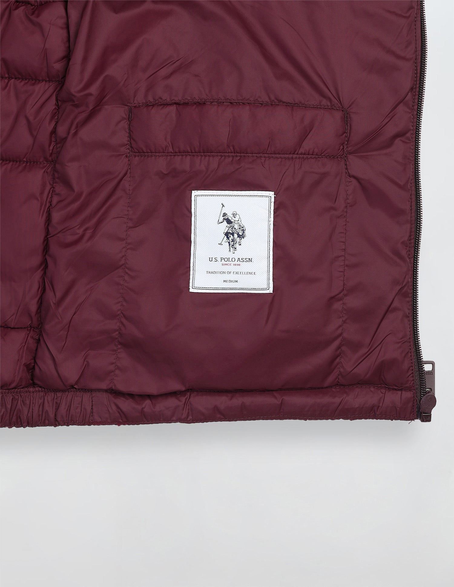 Packable Puffer Jacket Wine - U.S. Polo Assn. India | Large