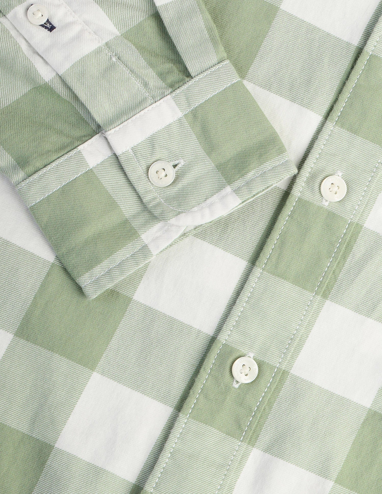 Gingham Check Slim Fit Shirt White - U.S. Polo Assn. India | Large
