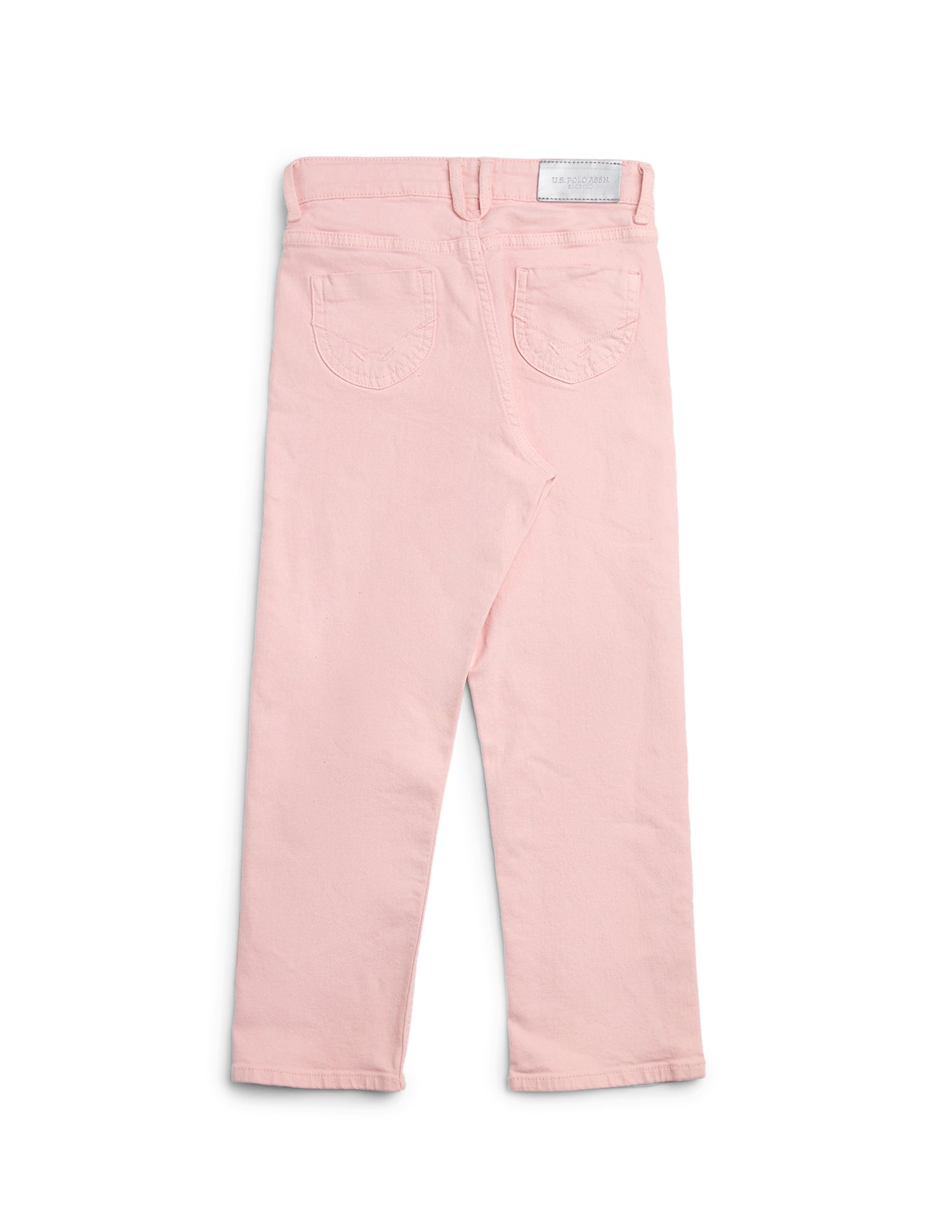 Girls Regular Fit Mid Rise Jeans Pink - U.S. POLO ASSN. | Large