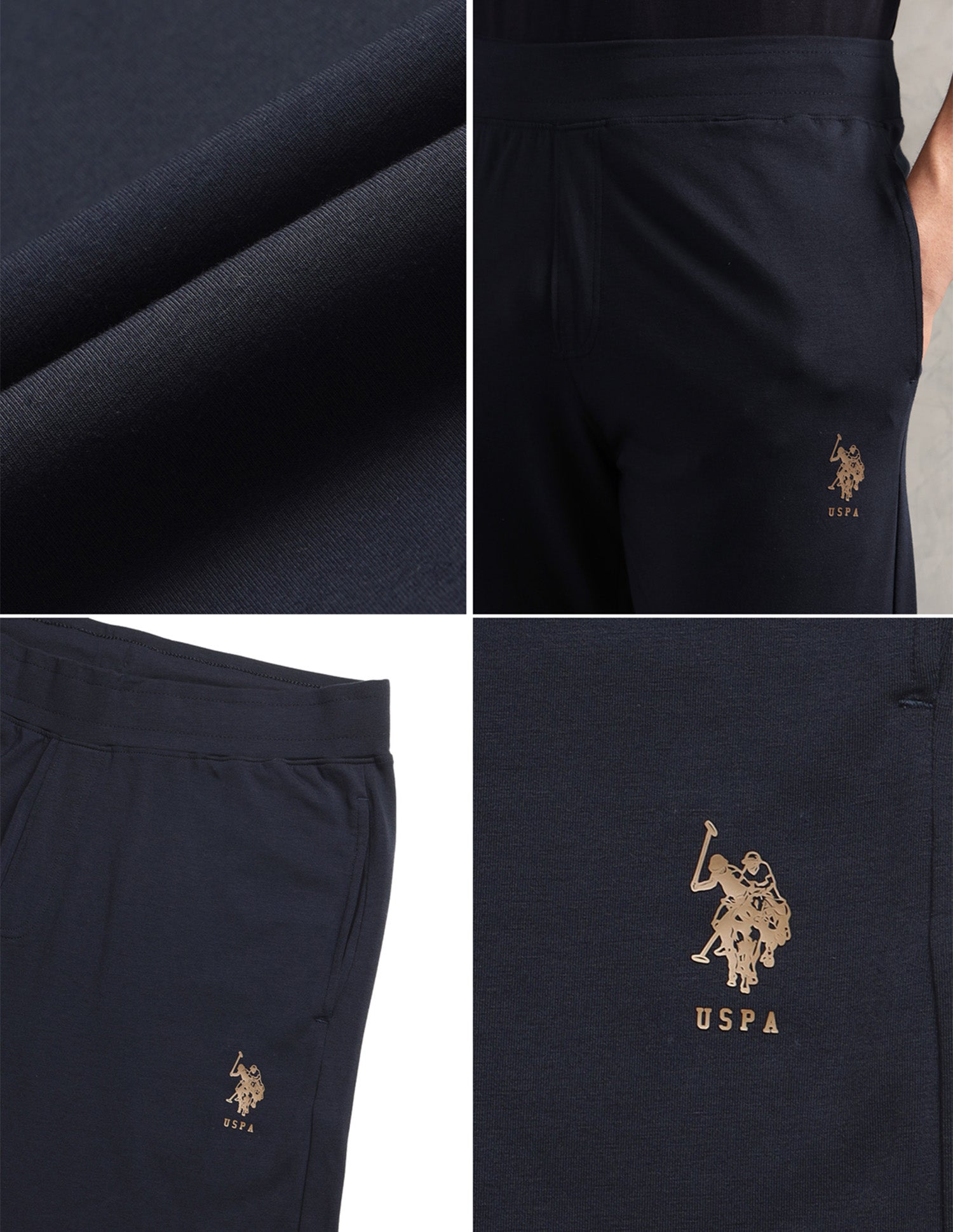 Relaxed Fit Breathable PR001-PL - Lounge Pants Pack Of 1 Navy - U.S. Polo Assn. India | Large