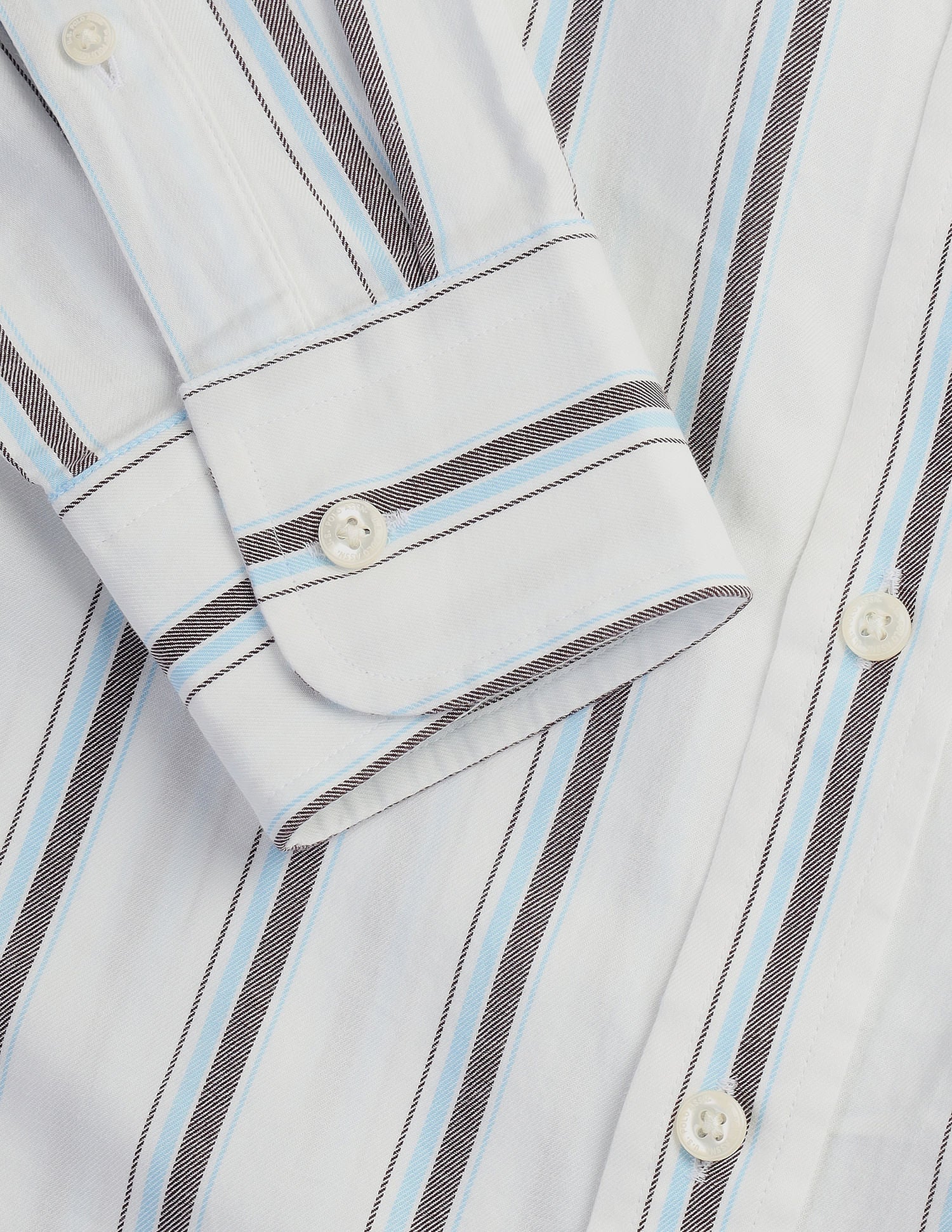 Tailored Vertical Stripes Shirt White - U.S. POLO ASSN. | Large