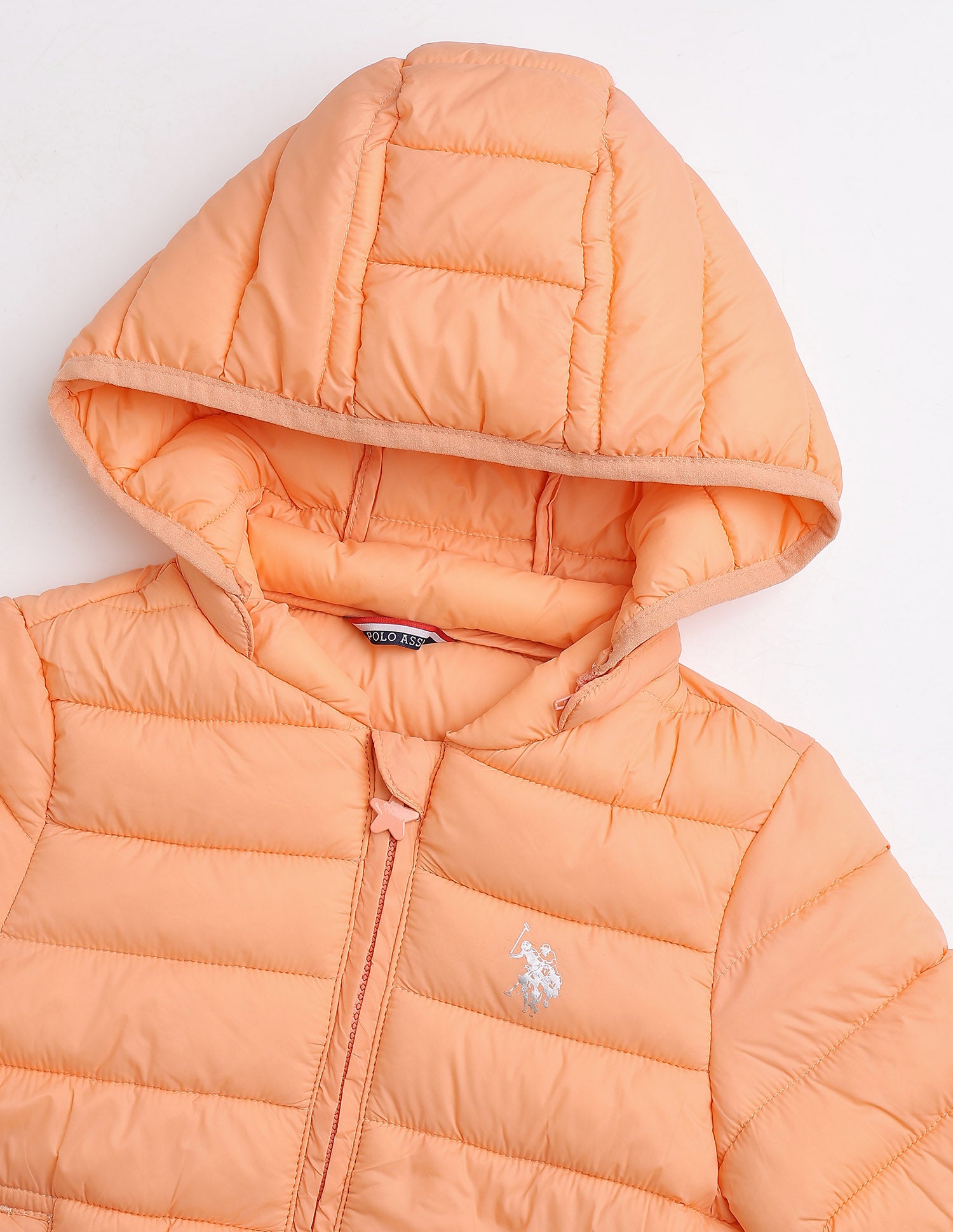 Girls Solid Packabale Jacket Rust - U.S. Polo Assn. India | Large