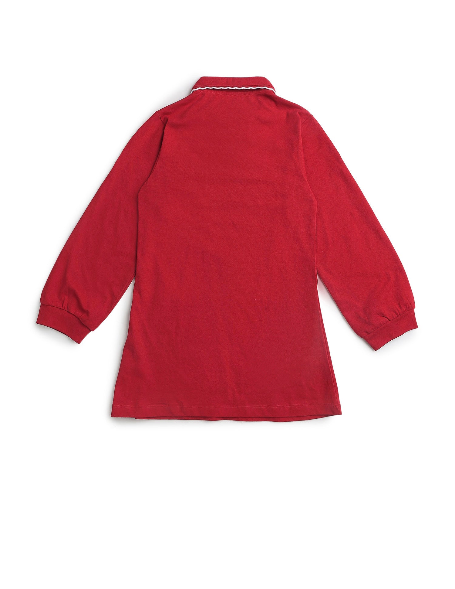 Girls Solid T-Shirt Dress Red - U.S. POLO ASSN. | Large