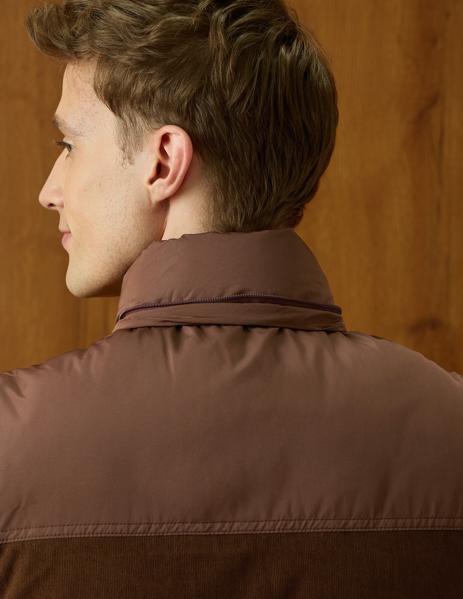 Equestrian Aisle Theater Puffer Regular Fit Jacket Choco - U.S. POLO ASSN. | Large