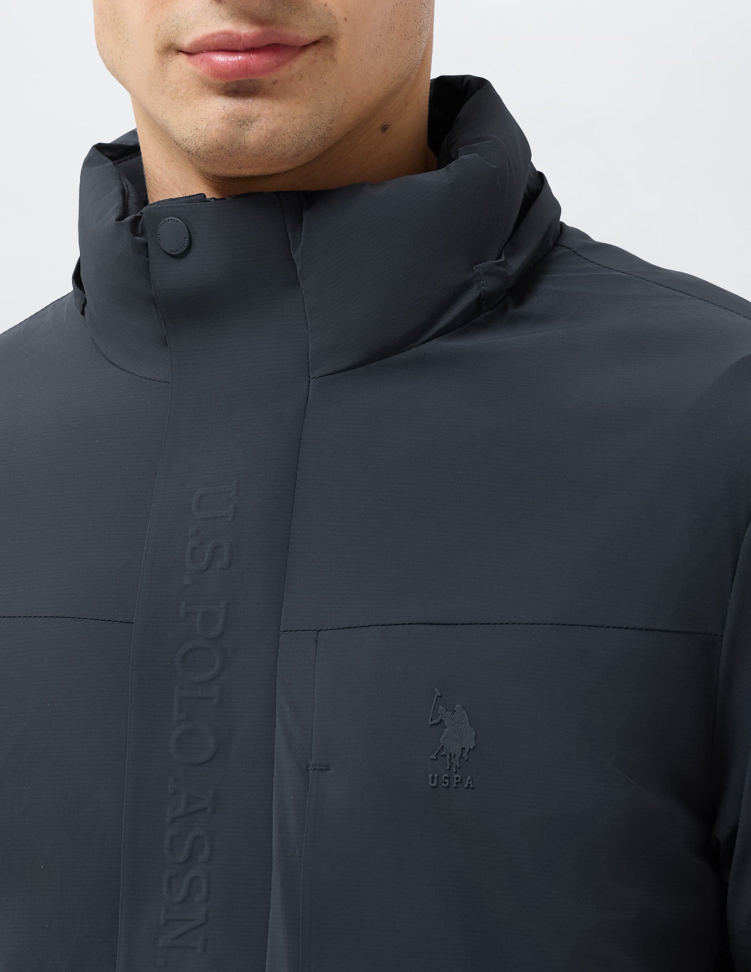 Regular Fit Solid Jacket Navy - U.S. POLO ASSN. | Large