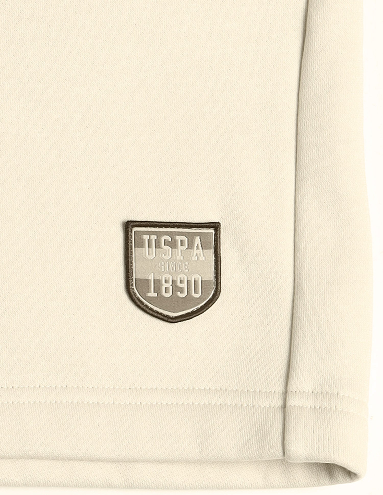Cotton Fleece OES09 Lounge Shorts - Pack Of 1 Light Grey - U.S. Polo Assn. India | Large