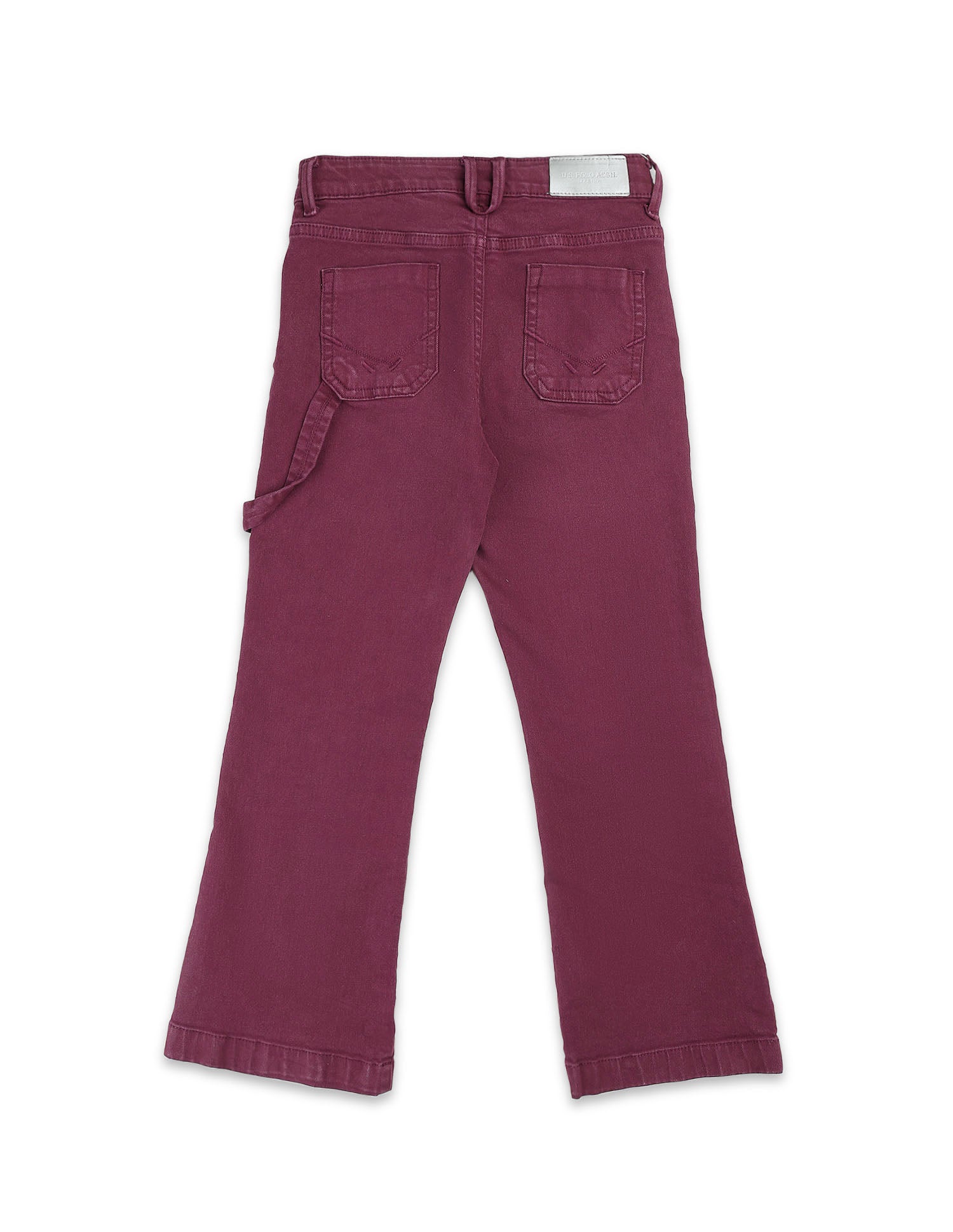Girls Mid Rise Bootcut Jeans Beaujolais - U.S. POLO ASSN. | Large