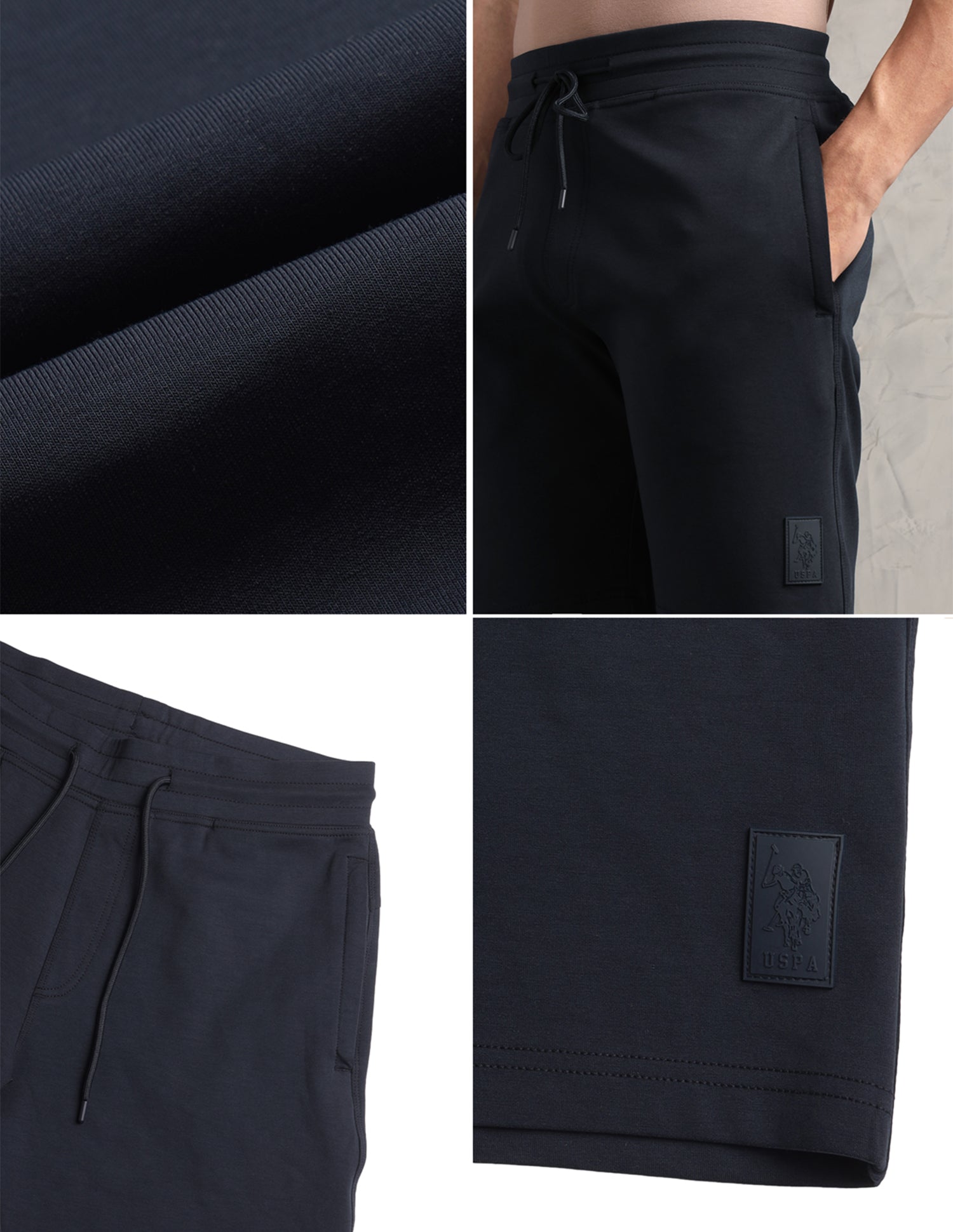 Mid Rise Comfort Fit PS003-PL Lounge Shorts - Pack Of 1 Navy - U.S. Polo Assn. India | Large