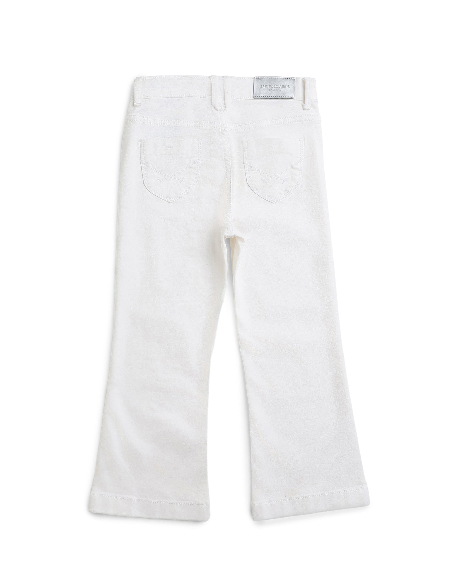 Mid Rise Bootcut Jeans White - U.S. Polo Assn. India | Large