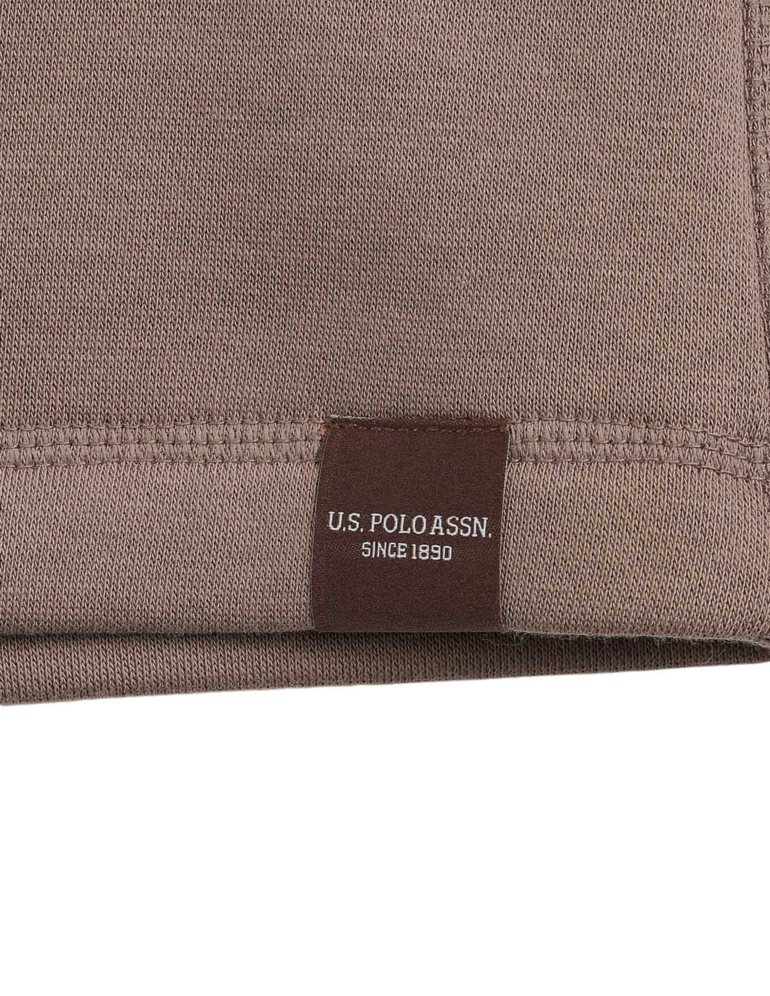 Cotton Terry OES10 Lounge Shorts - Pack Of 1 Light Brown - U.S. POLO ASSN. | Large