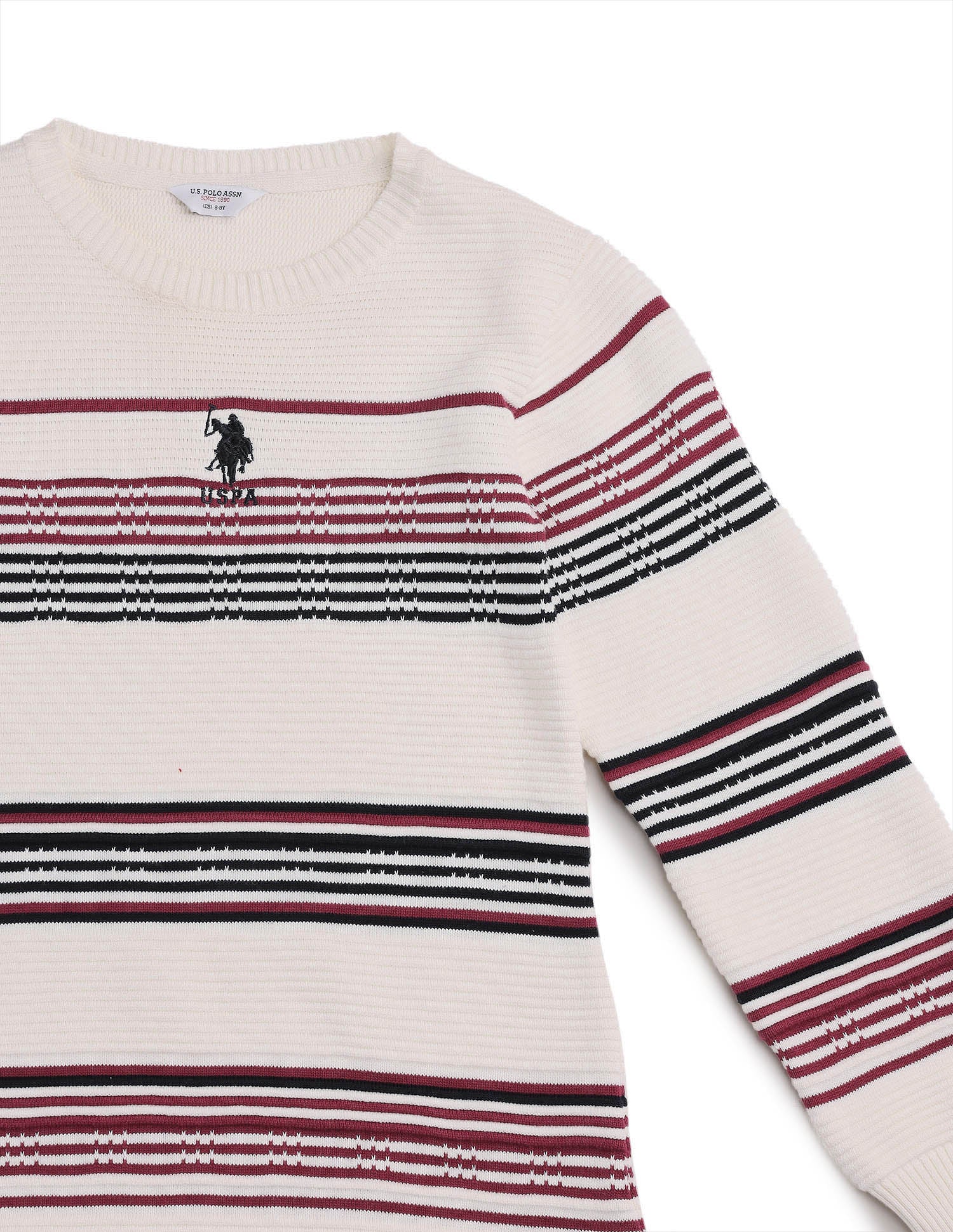 Girls Regular Fit Sweater Dress Off White - U.S. POLO ASSN. | Large