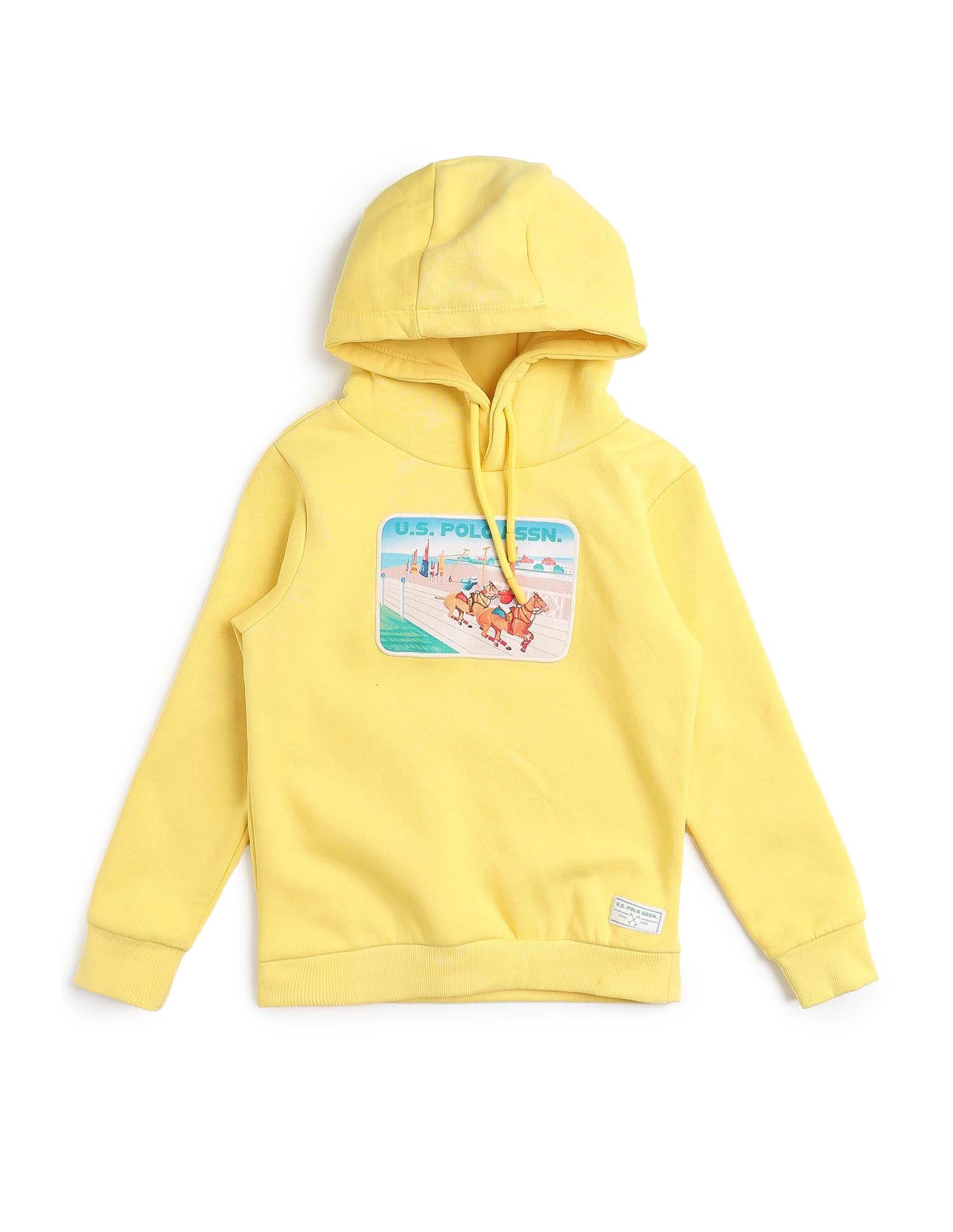 Boys Graphic Brand Printed Sweatshirt Yellow - U.S. POLO ASSN. | Large