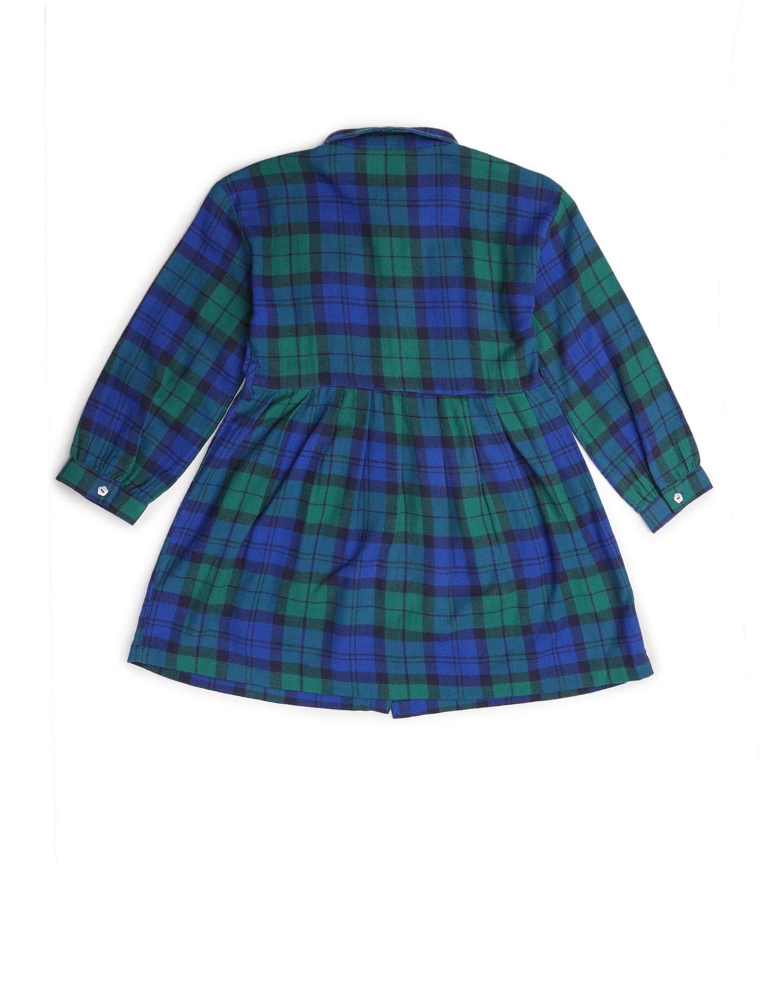 Girls Checked Shirt Dress Multicolour - U.S. POLO ASSN. | Large