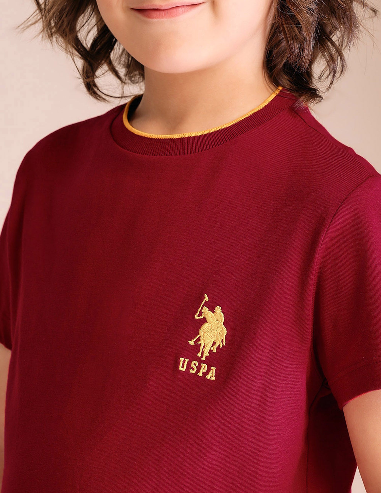 Boys Solid Regular Fit T-Shirt - Pack Of 2 Red and Blue - U.S. POLO ASSN. | Large