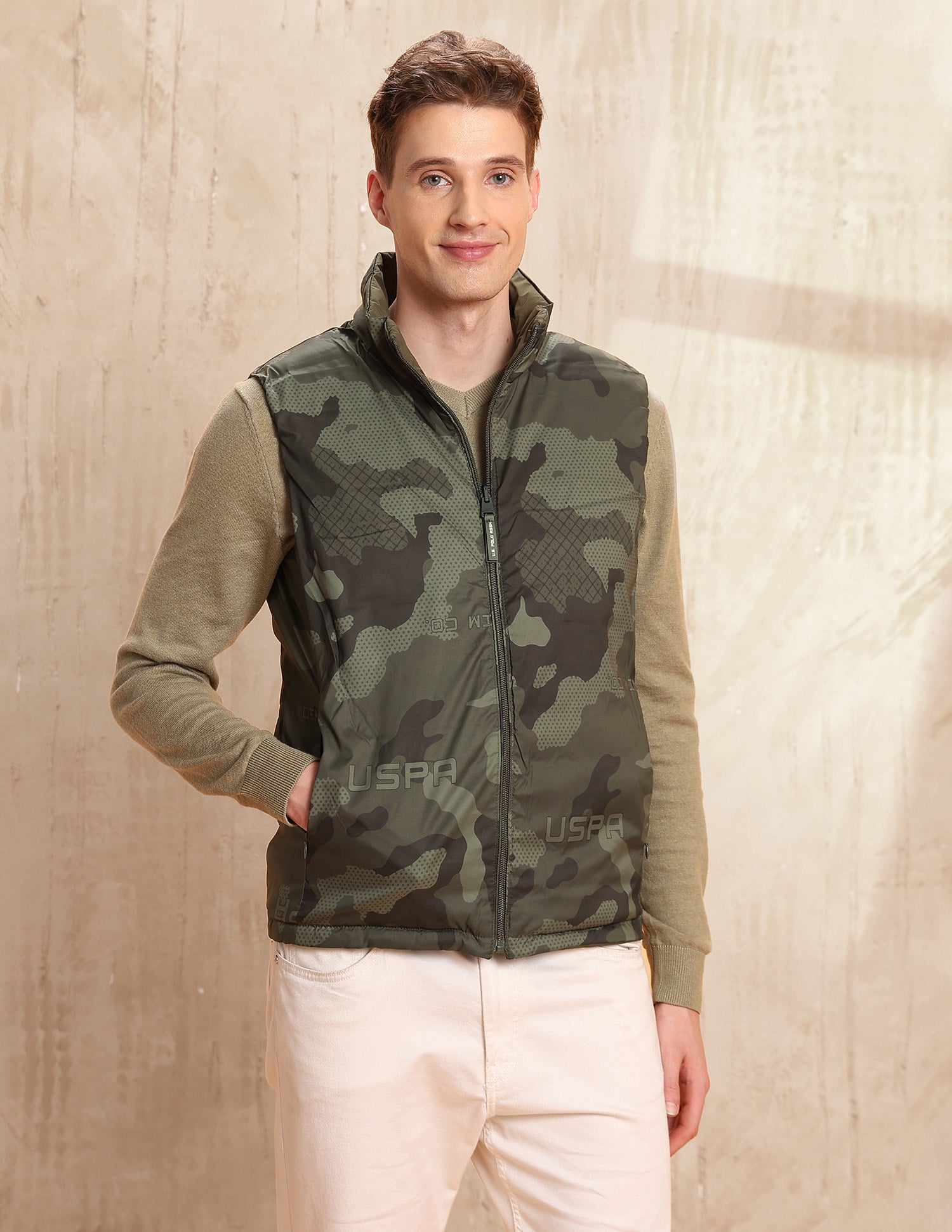 Reversible Legend Of Horseshoe Regular Fit Jacket Olive - U.S. Polo Assn. India | Large