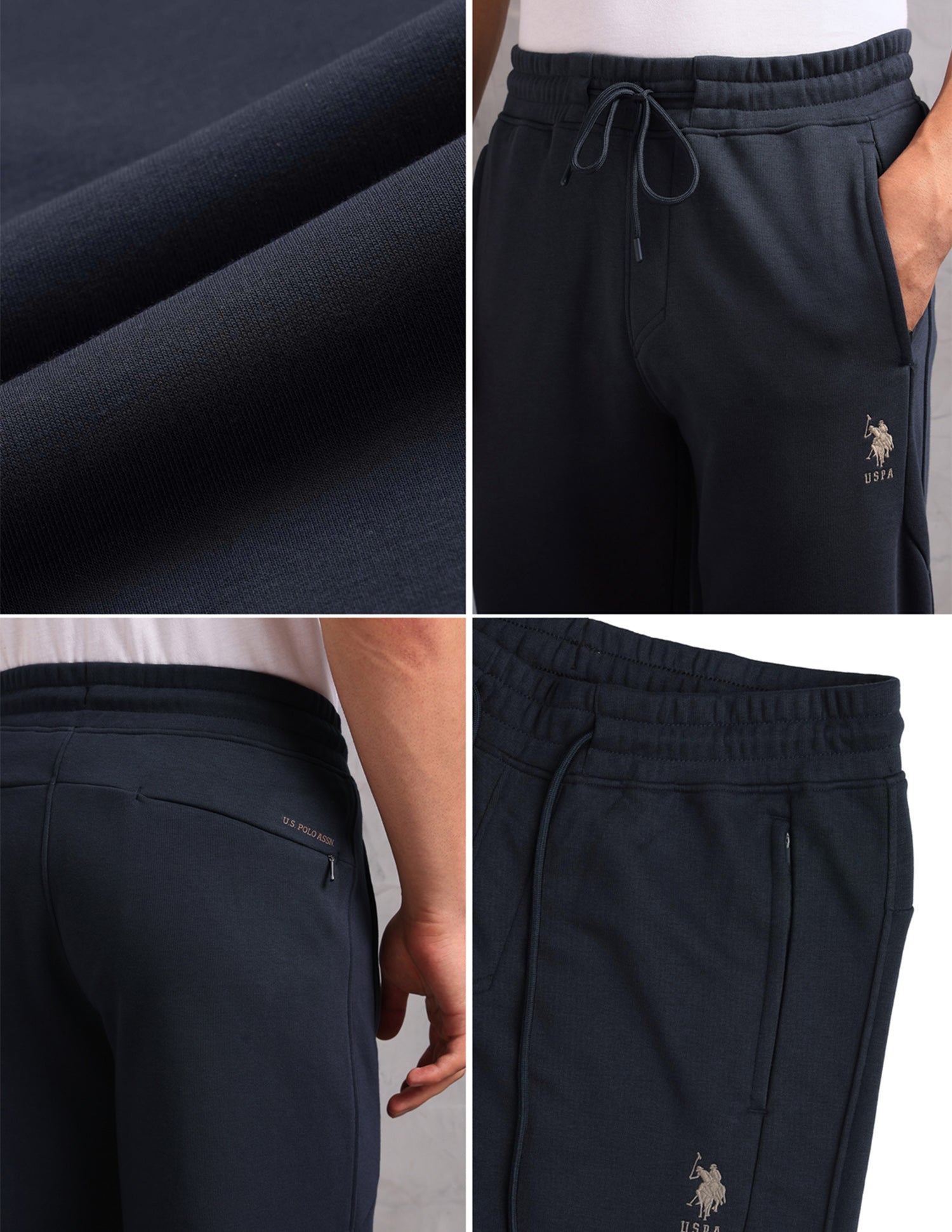 Cotton Terry OJ009 Lounge Jogger - Pack Of 1 Light Blue - U.S. POLO ASSN. | Large