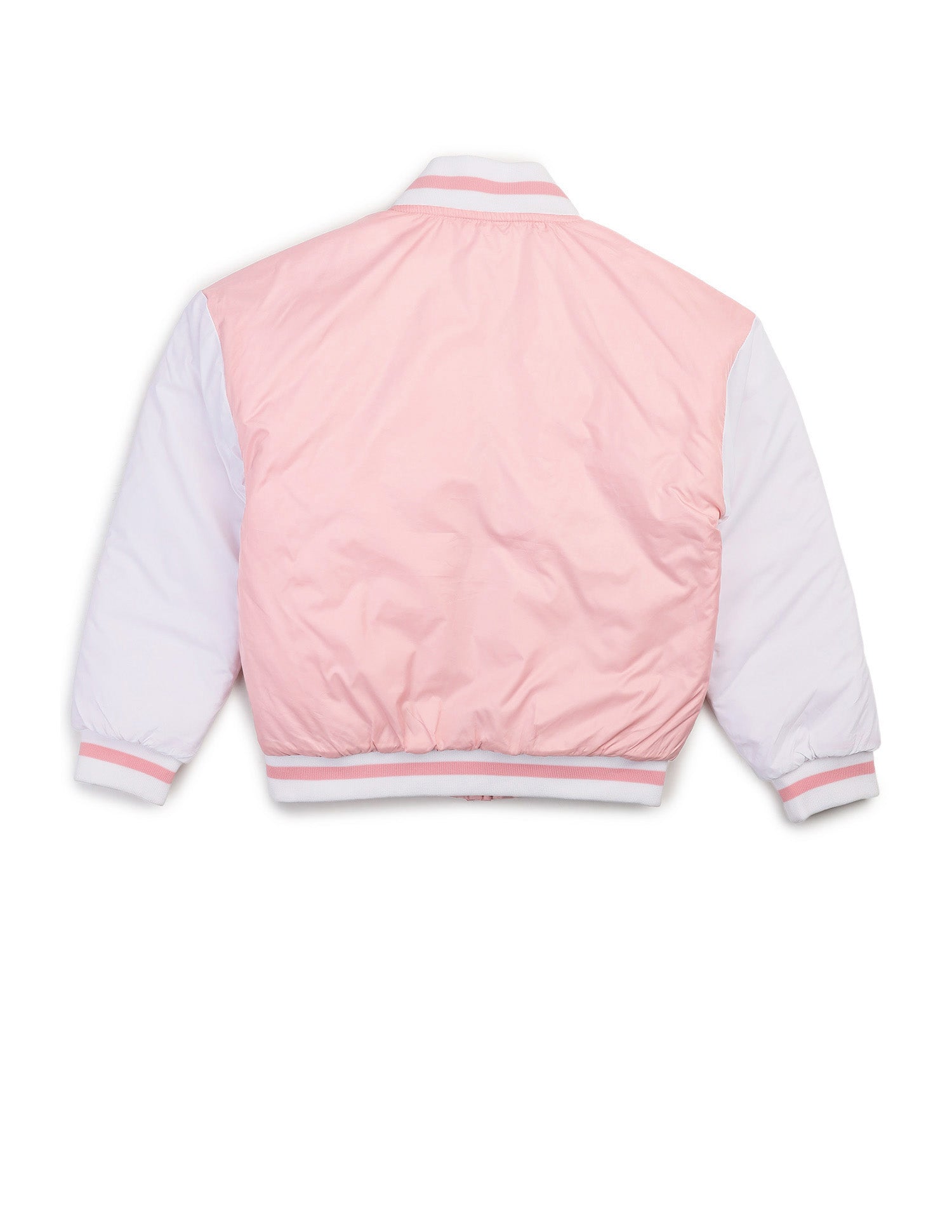 Colourblocked Regular Fit Varsity Jacket Light Peach - U.S. POLO ASSN. | Large
