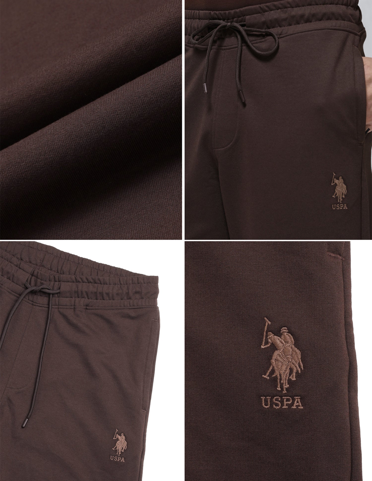 Baggy Fit Sturdy Fabric OR008 Lounge Track Pants Java - U.S. Polo Assn. India | Large