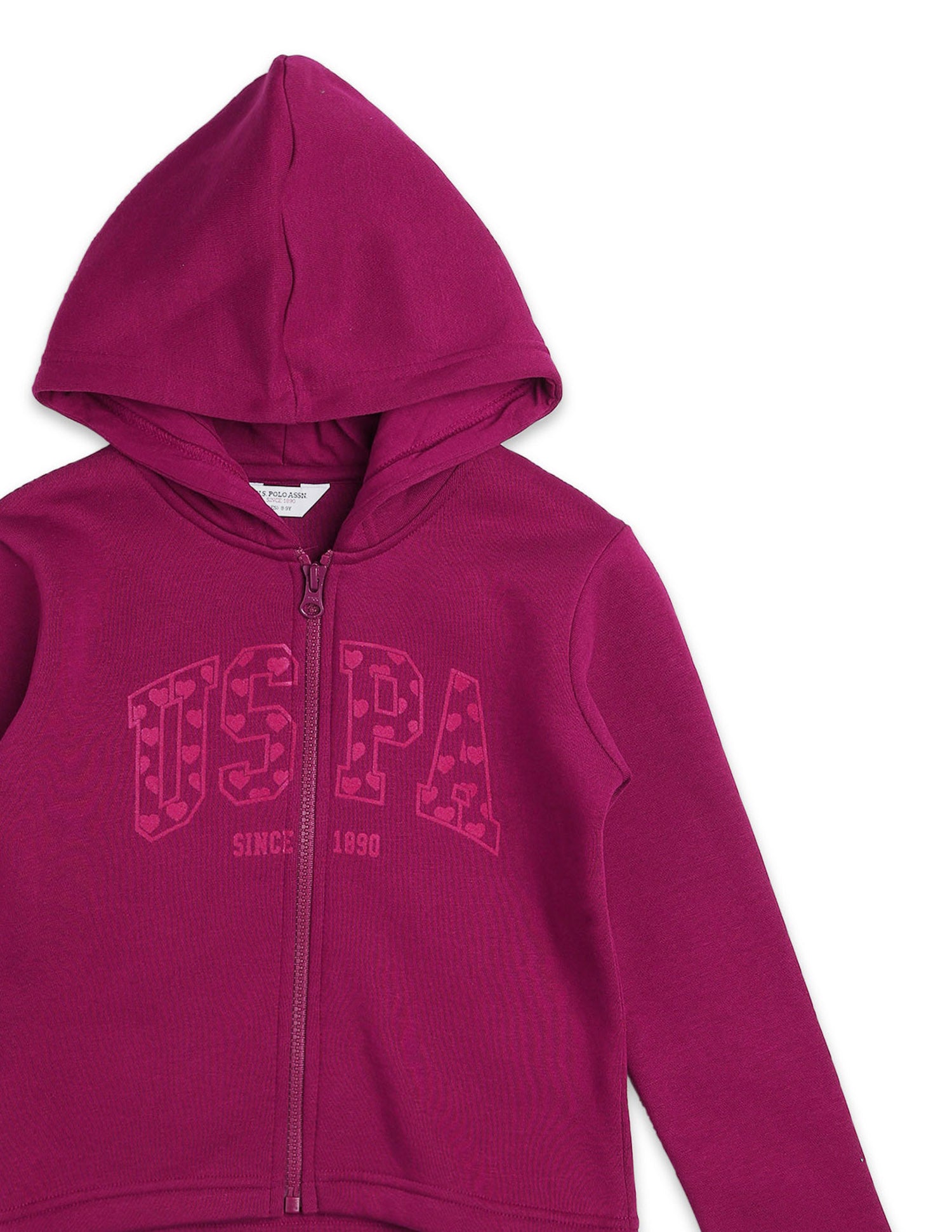 Brand Printed Regular Fit Sweatshirt Wine - U.S. POLO ASSN. | Large