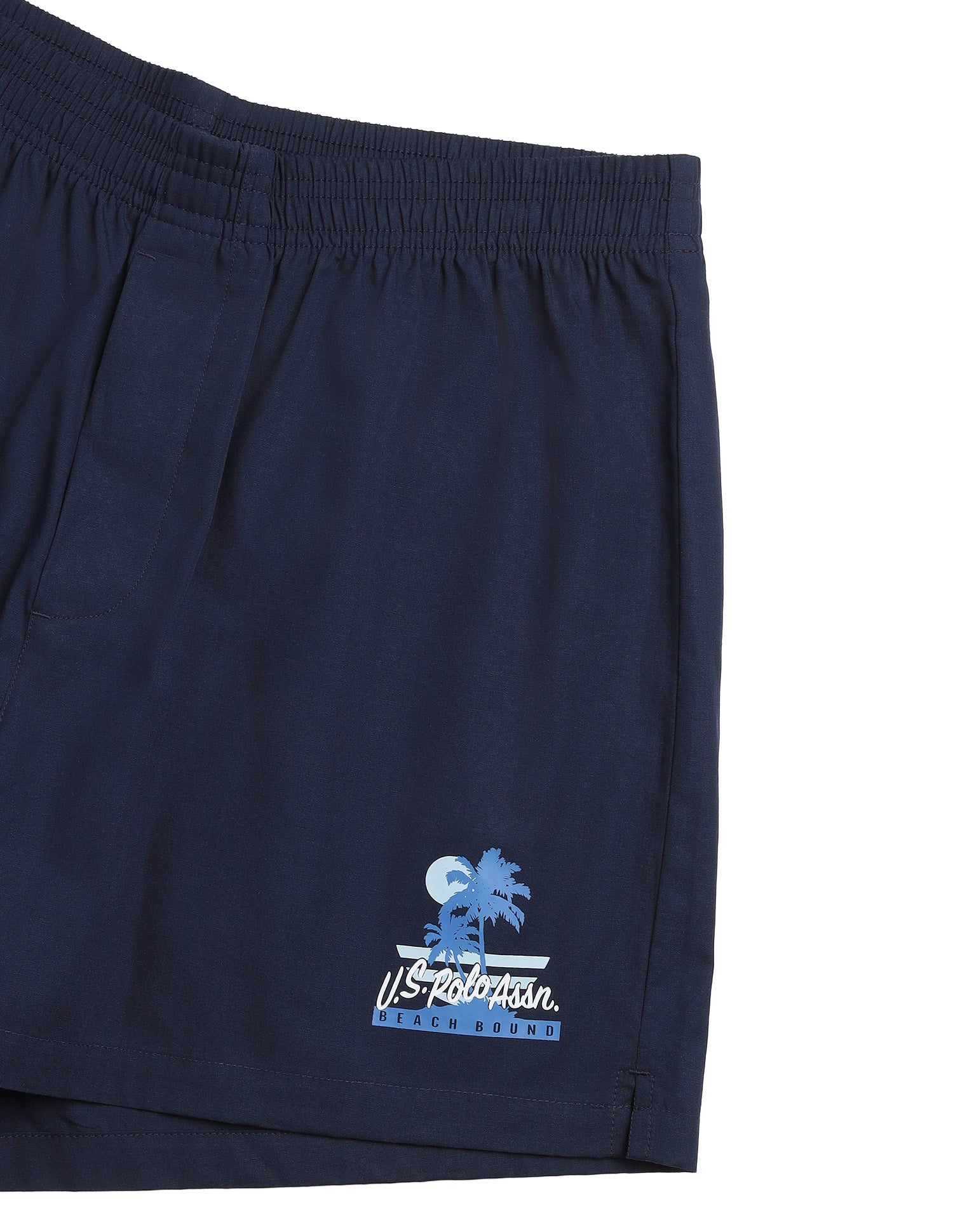 Pure Cotton Mid Rise OEX14 Boxers - Pack Of 1 Uspa Navy - U.S. Polo Assn. India | Large
