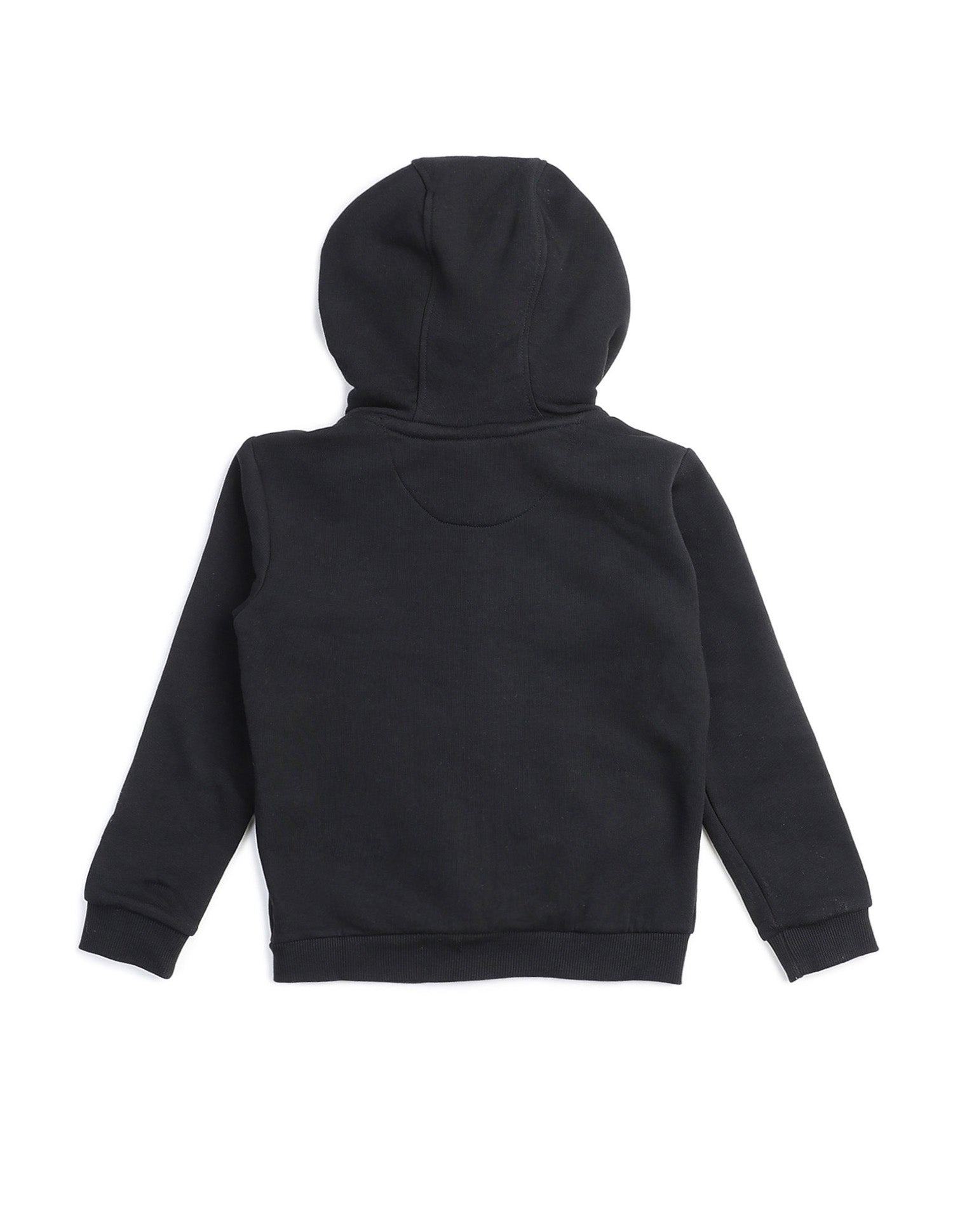 Girls Brand Print Hooded Sweatshirt Black - U.S. POLO ASSN. | Large