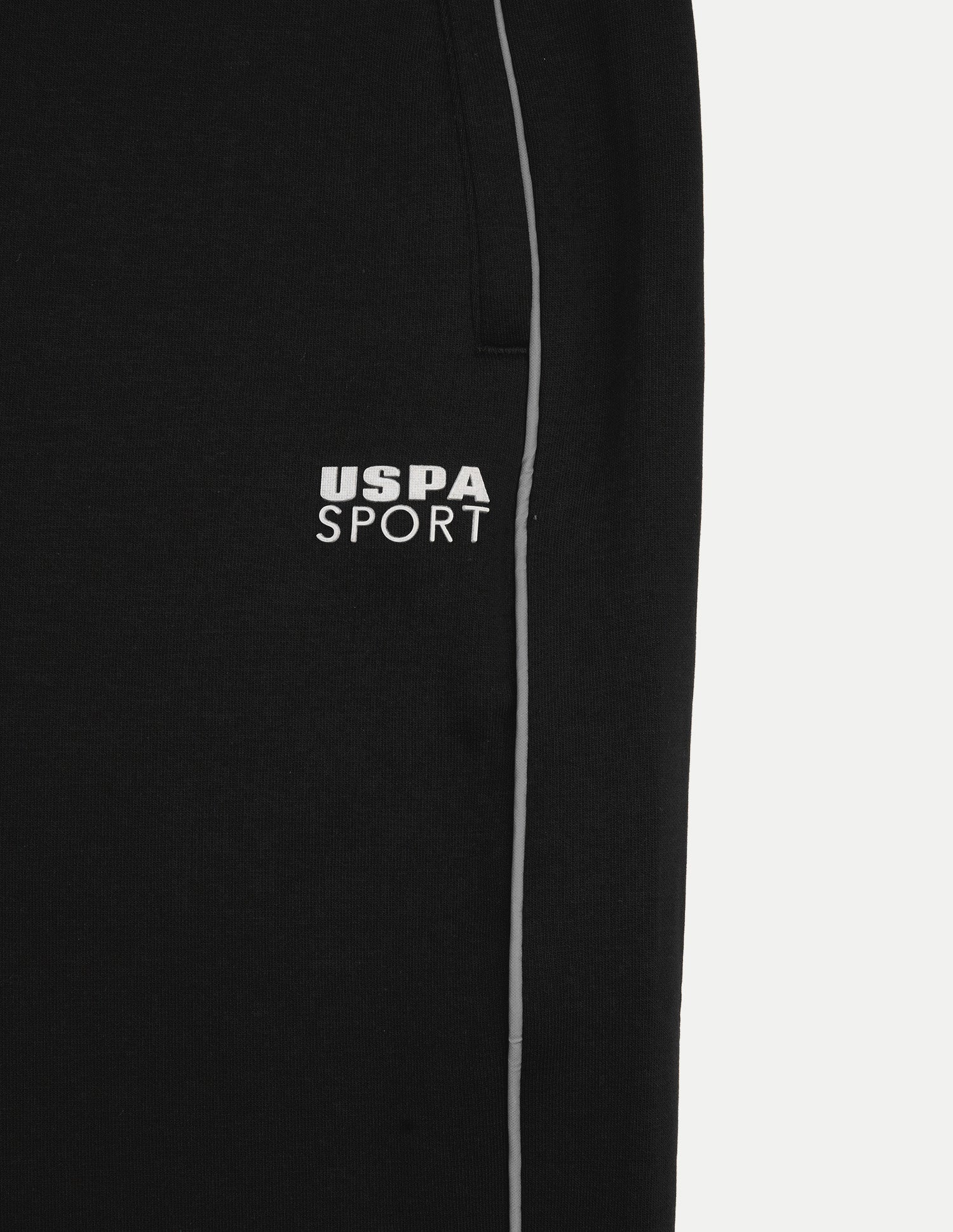 Mid Rise Regular Fit Active Track Pants Black - U.S. Polo Assn. India | Large